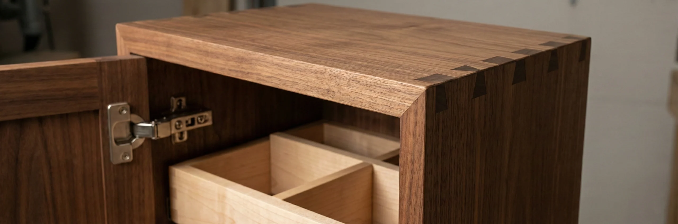 High-quality cabinet joinery detail residential carpentry Dubai UAE