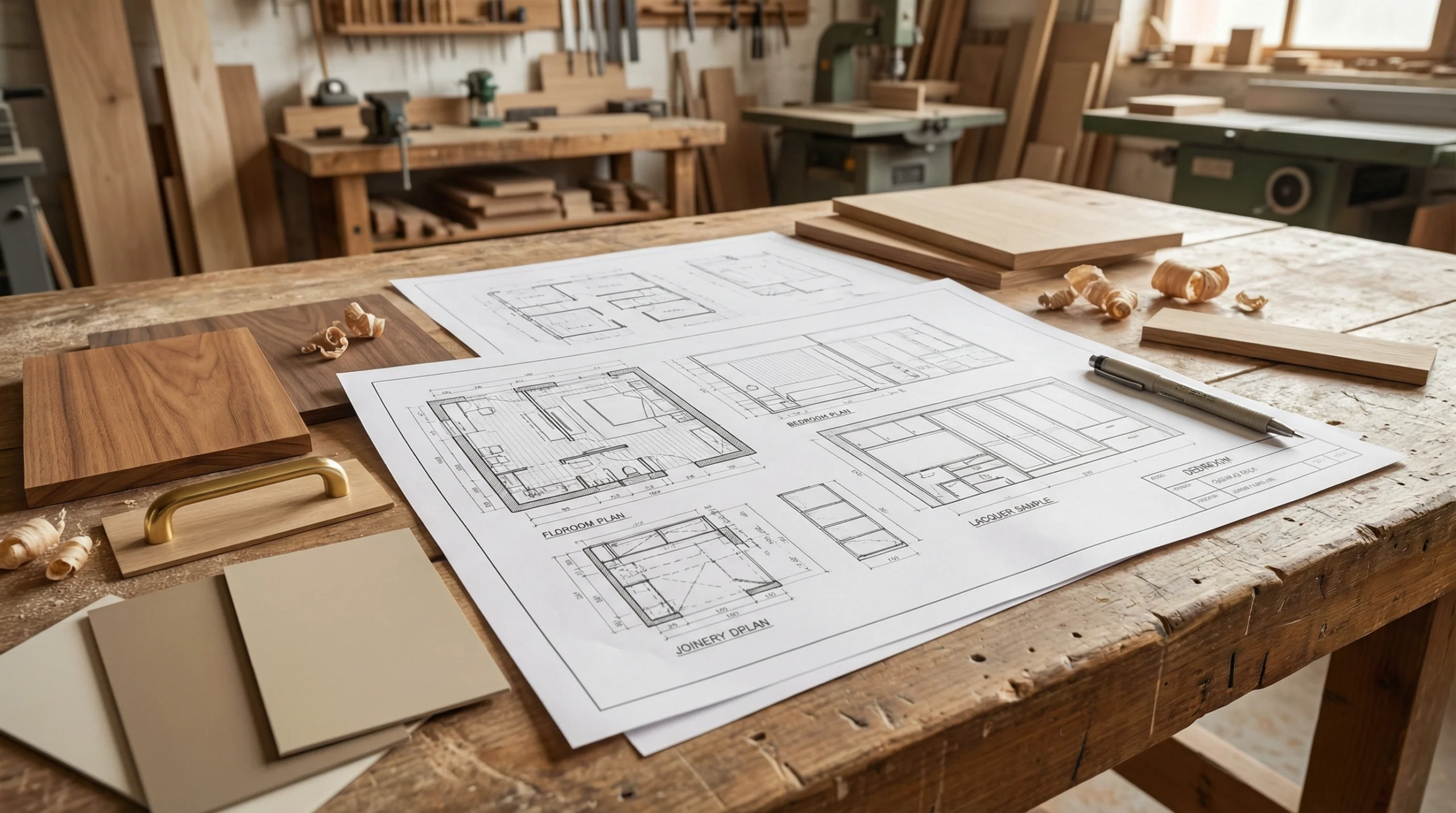 Bedroom carpentry design consultation at Karnak Carpentry workshop Dubai