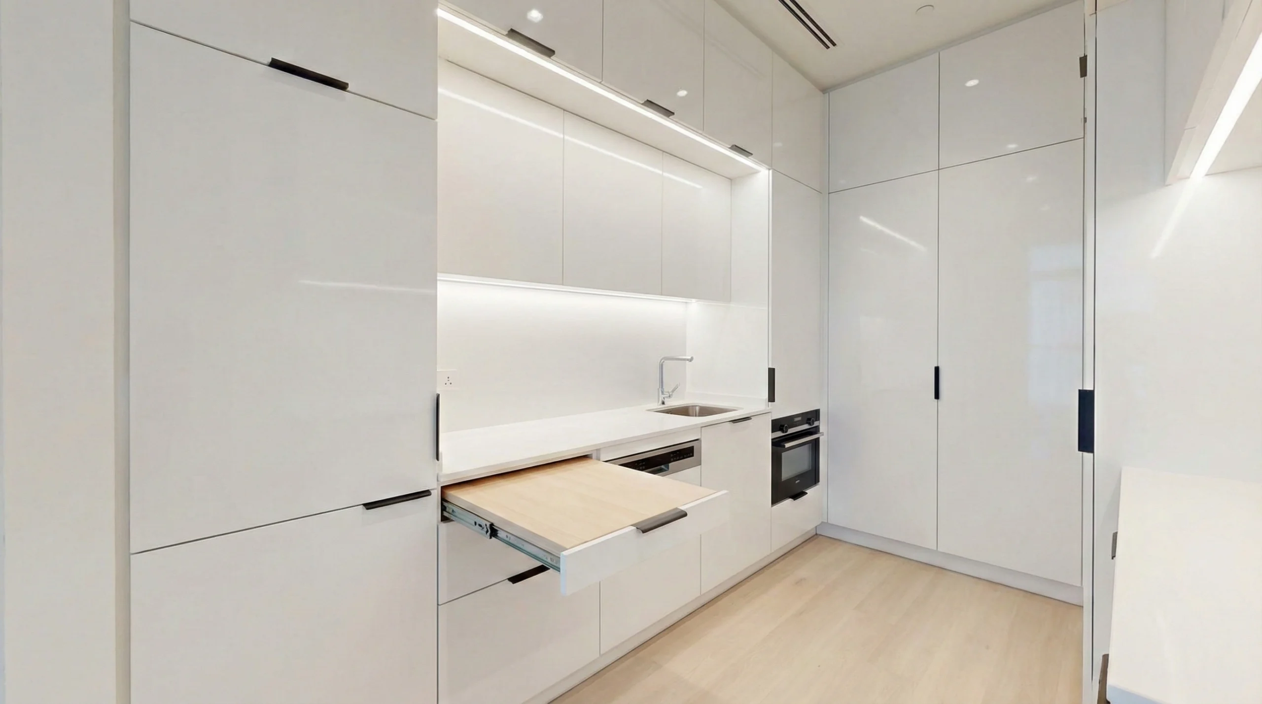 Space-efficient kitchen cabinets for studio apartment Business Bay