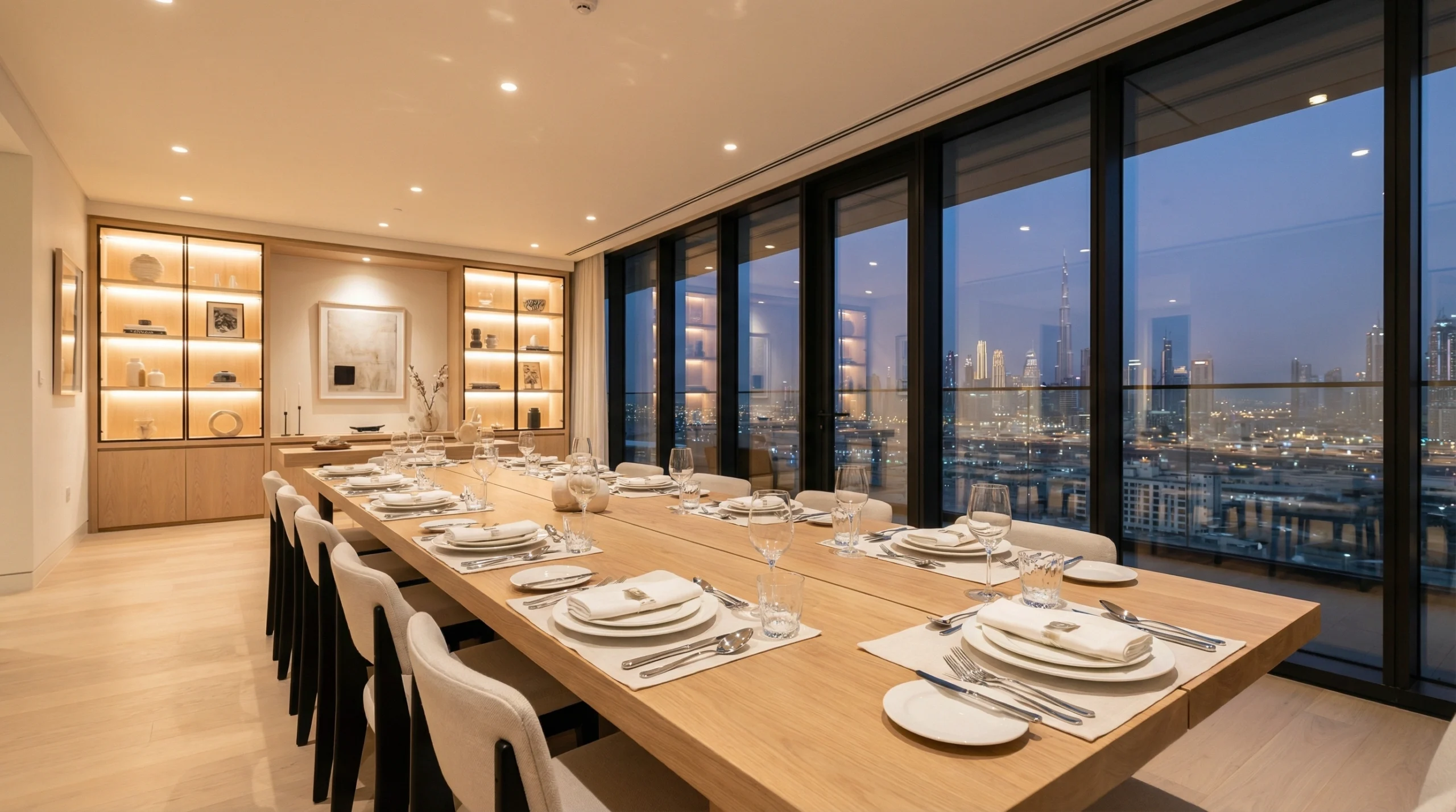 Contact Karnak Carpentry for custom dining room carpentry in Dubai UAE