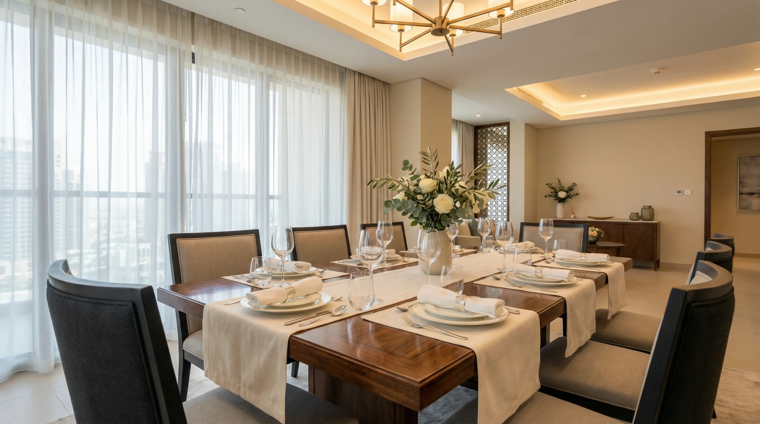 Contact Karnak Carpentry for custom dining tables Dubai UAE consultation