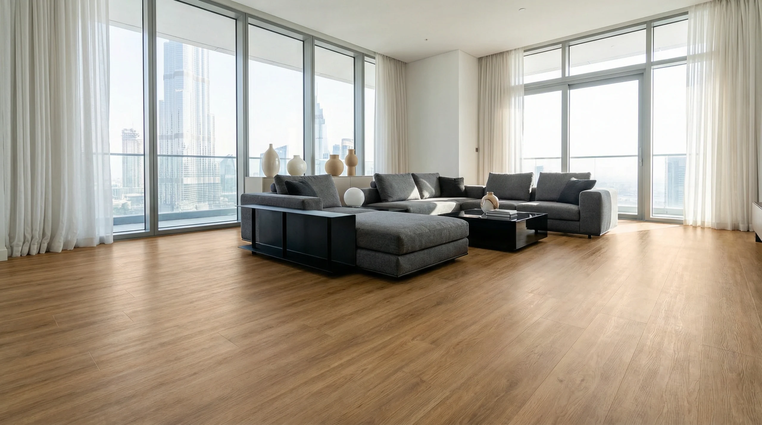 Contact Karnak Carpentry for premium vinyl flooring installation consultation Dubai UAE