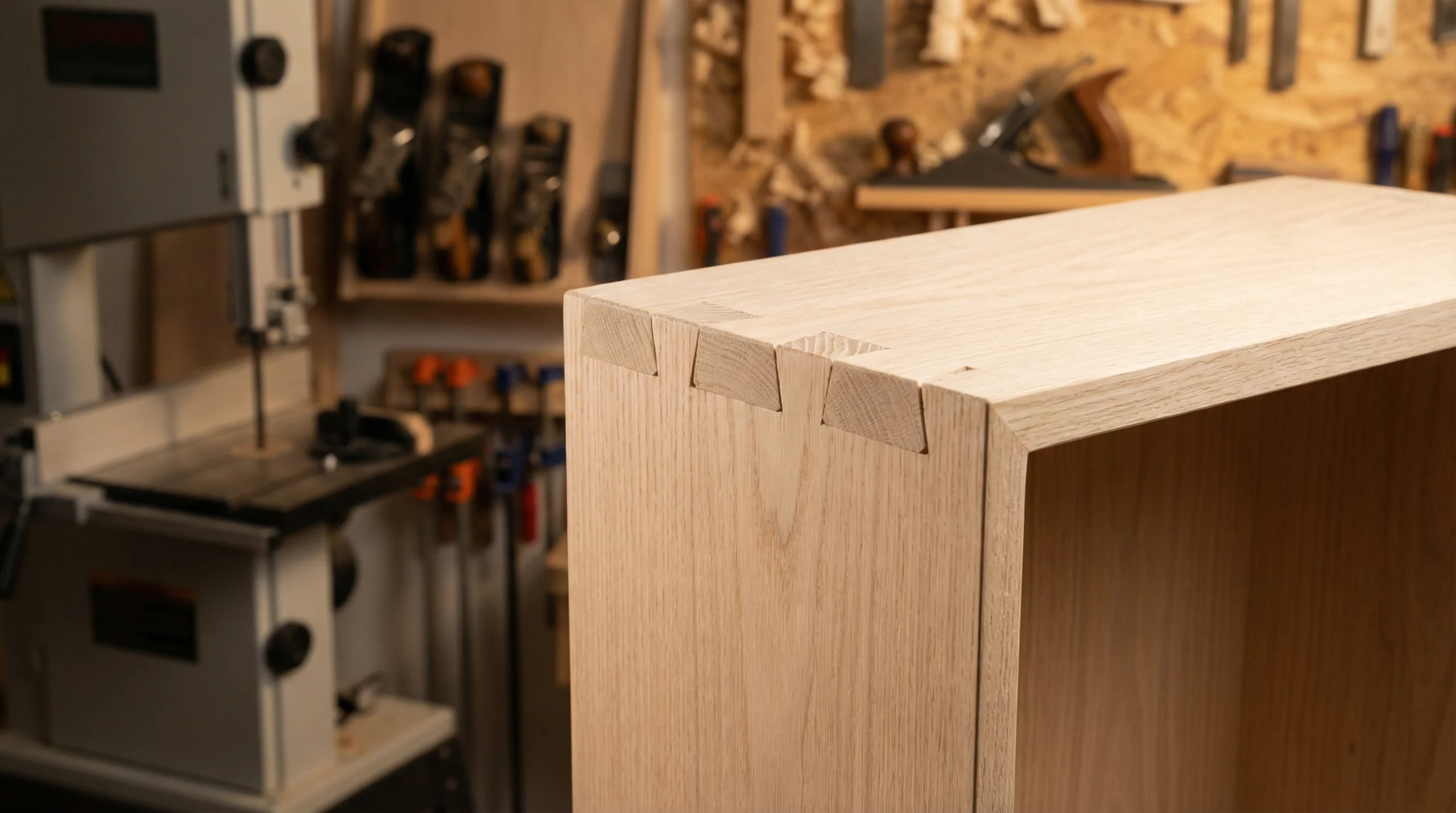 Handcrafted furniture joinery detail showing quality carpentry Dubai