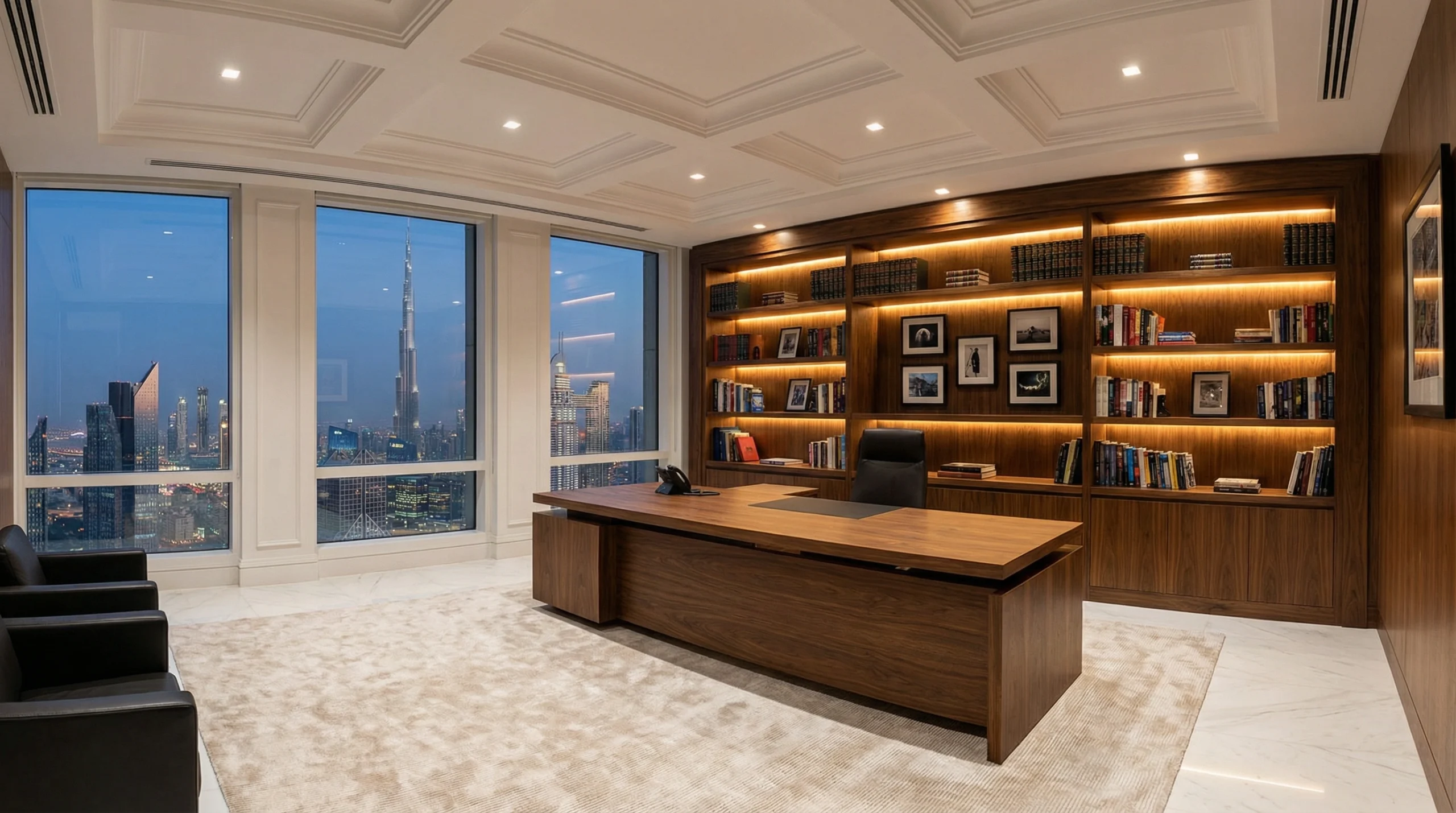 Custom office furniture executive desk DIFC Dubai