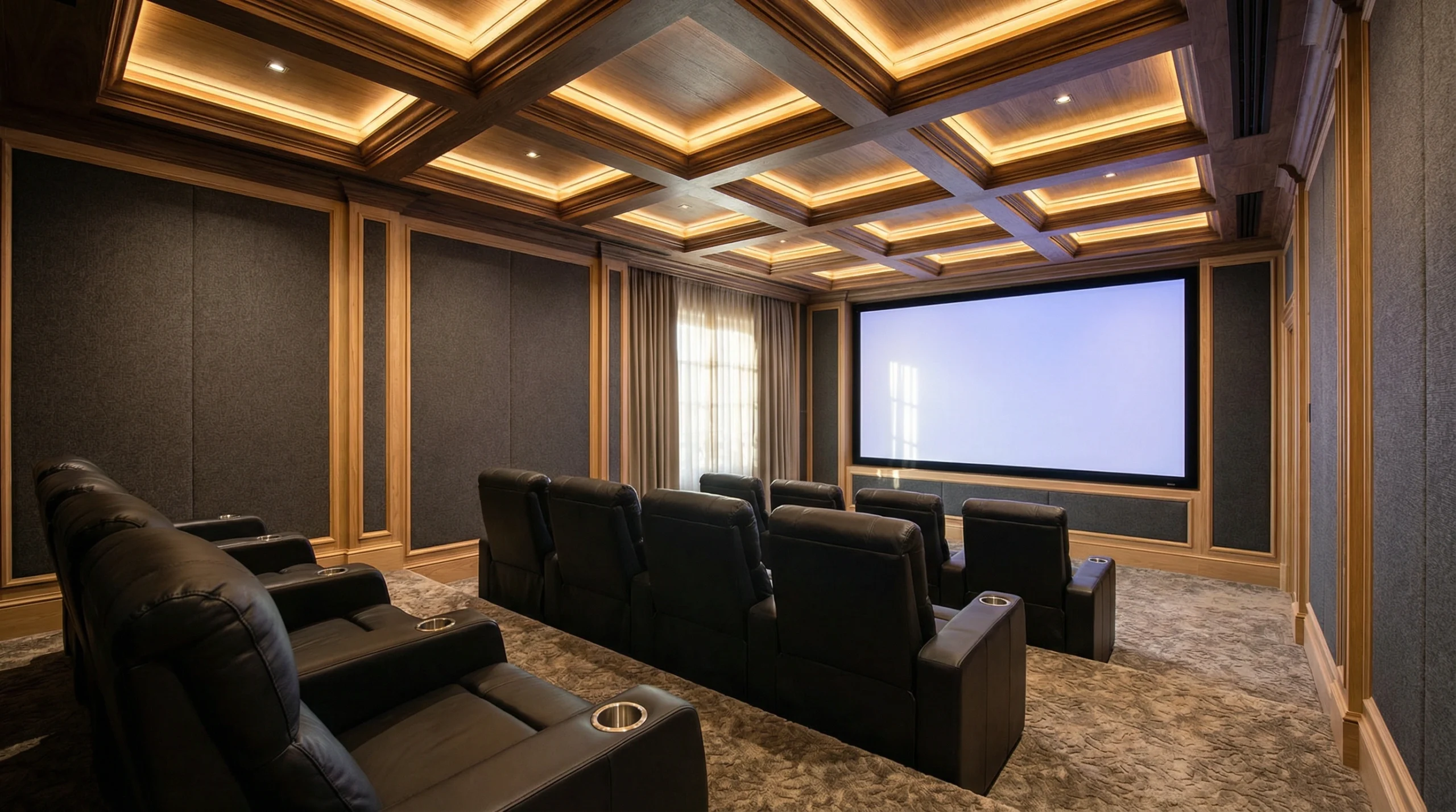 Home theater TV units Dubai villa installation