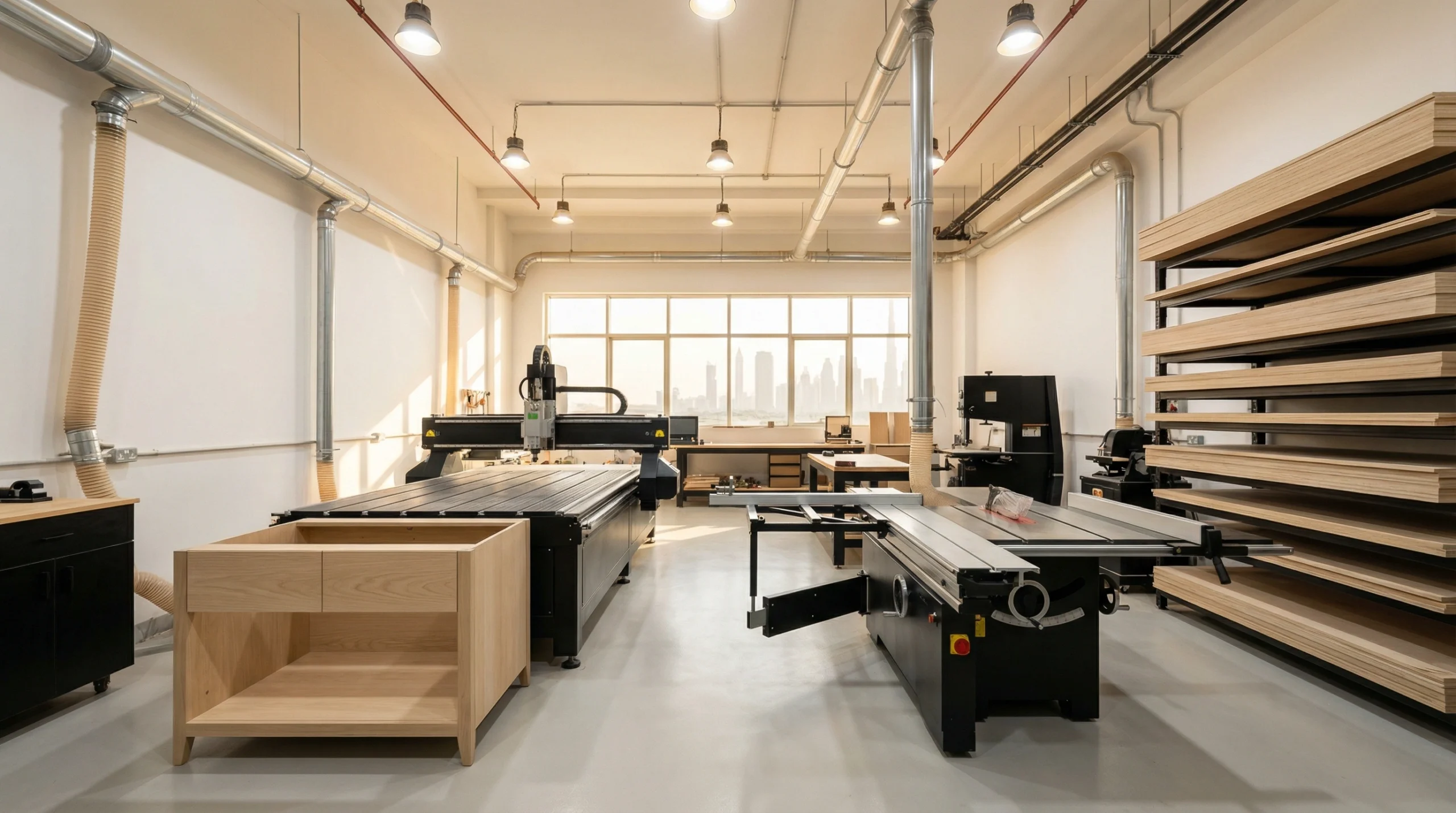 Karnak Carpentry workshop bathroom vanity fabrication Dubai