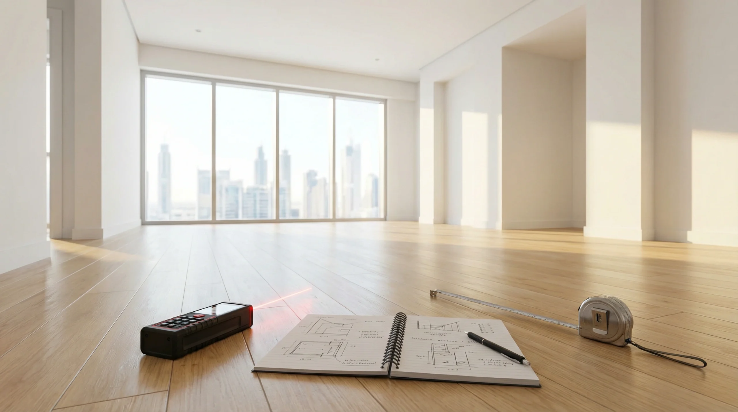 Karnak Carpentry site survey for custom home furniture project in Dubai