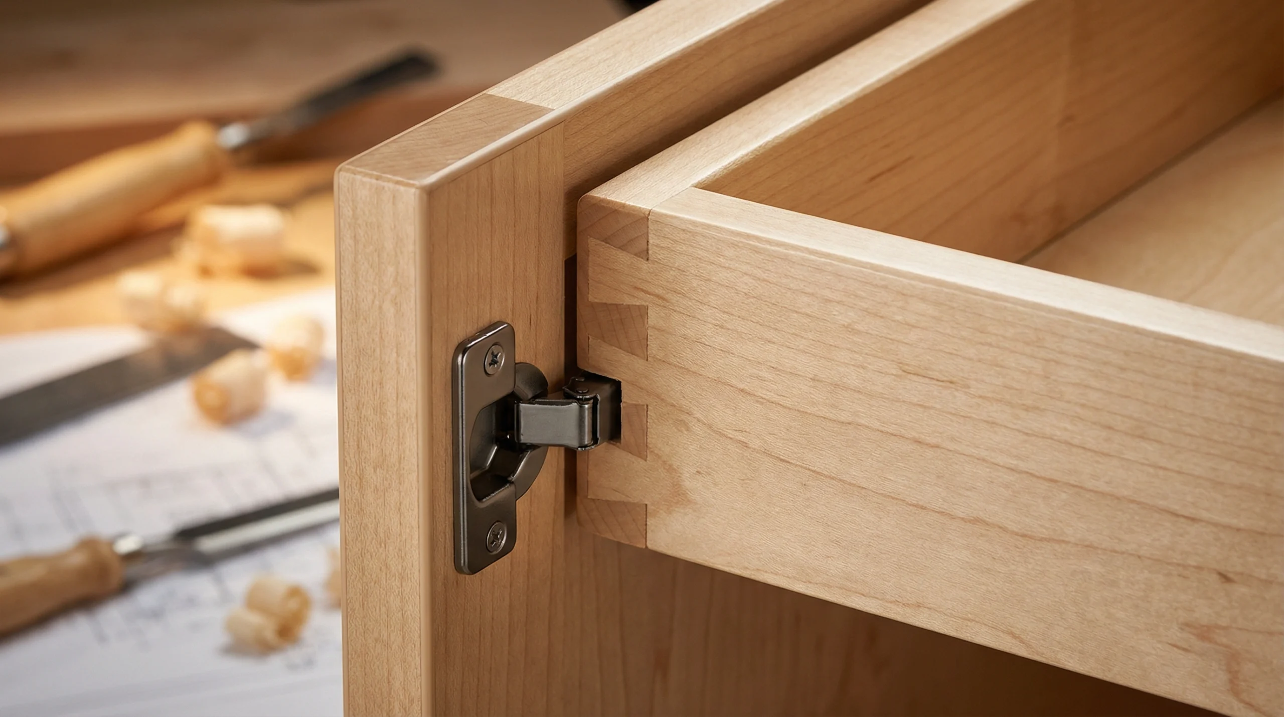 Premium kitchen cabinet construction details with moisture-resistant engineering for Dubai climate