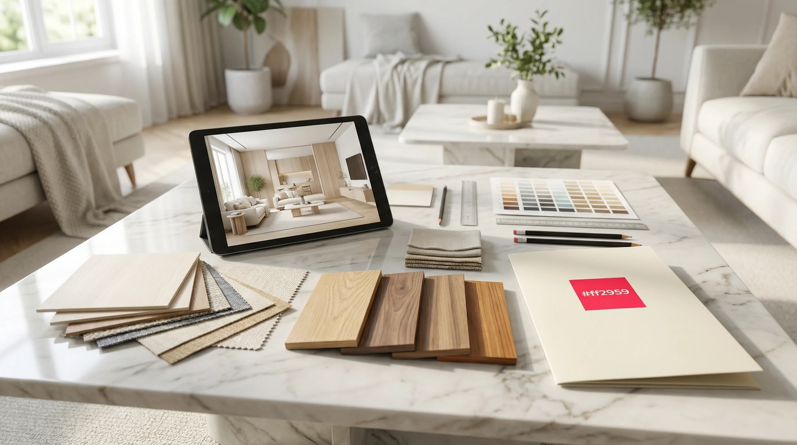 Living room carpentry design consultation in Dubai home