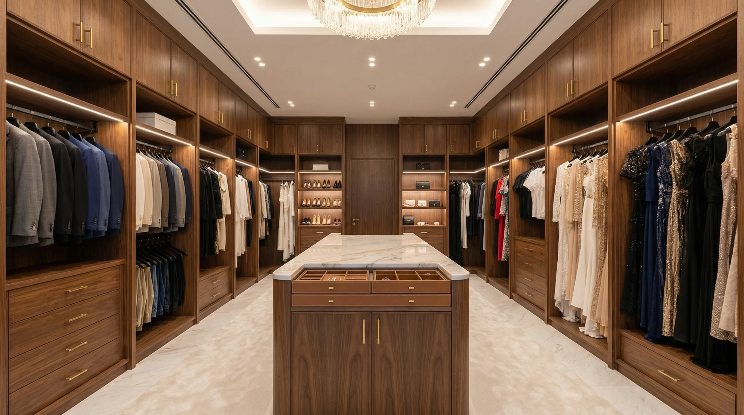 Karnak in-house wardrobe manufacturing facility Dubai with CNC precision