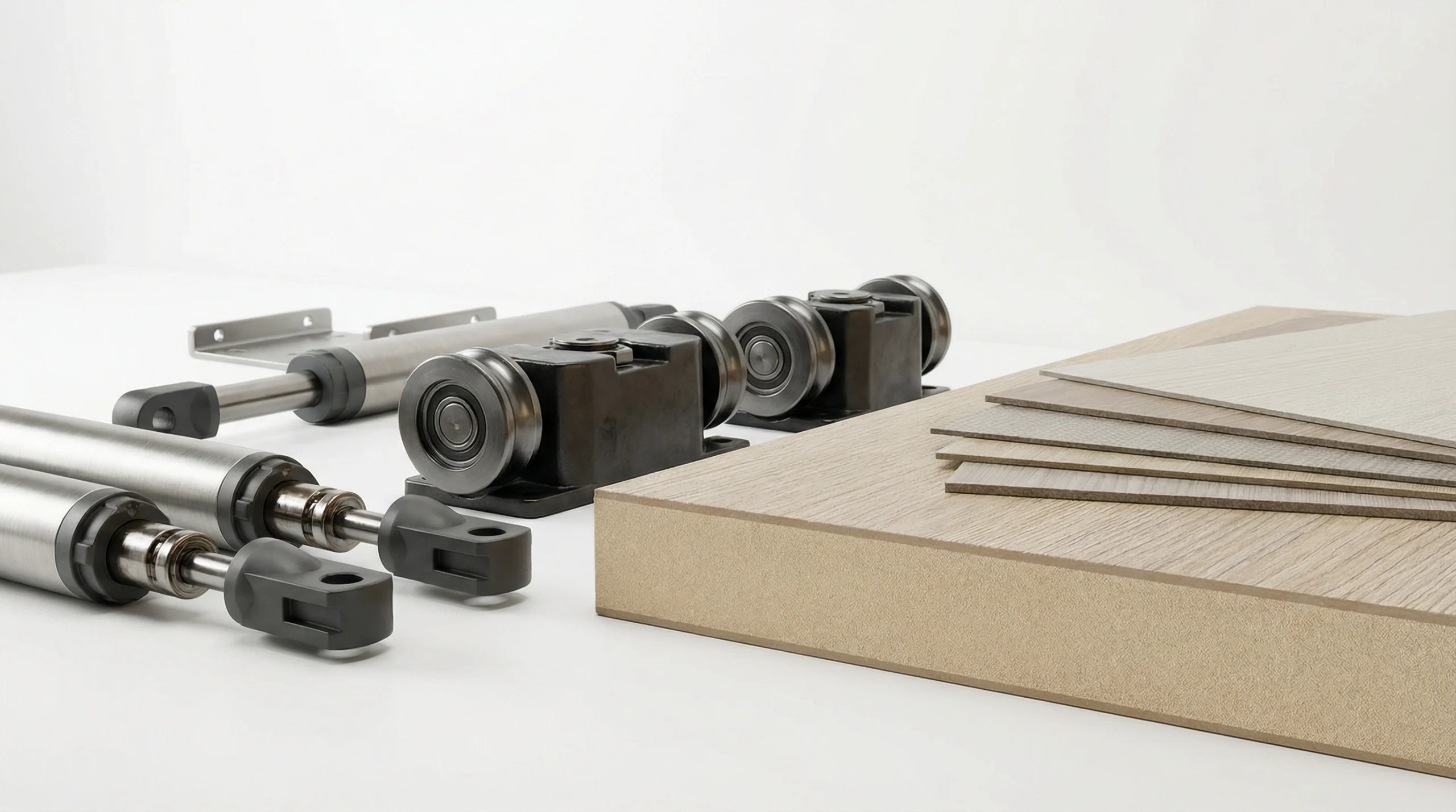 Premium quality wardrobe components and German hardware used in Dubai installations