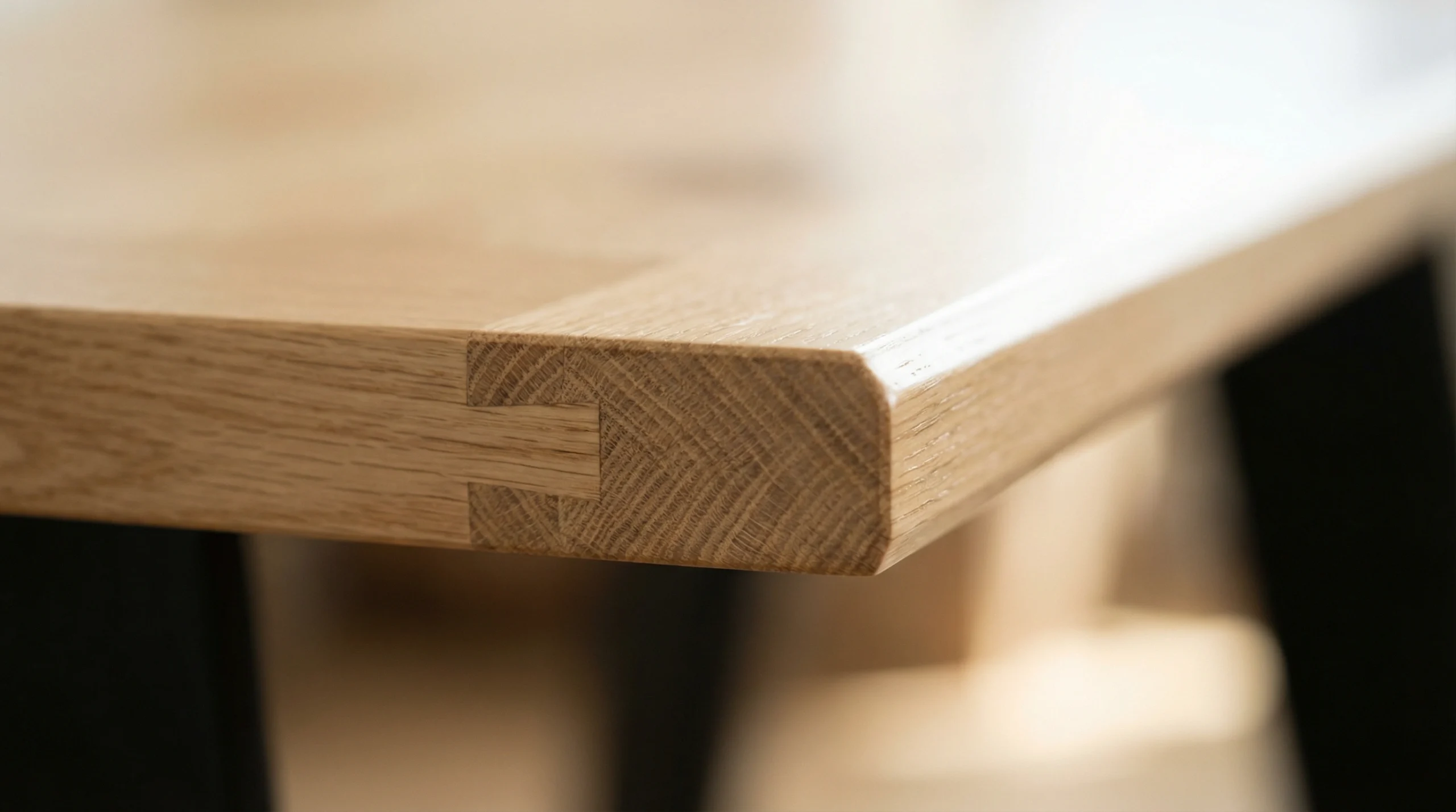 Expert joinery detail on custom dining table Dubai