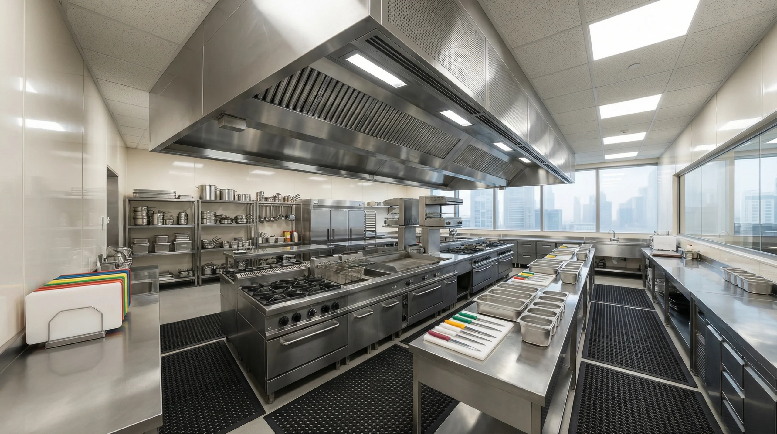 Commercial restaurant kitchen carpentry DIFC Dubai professional installation