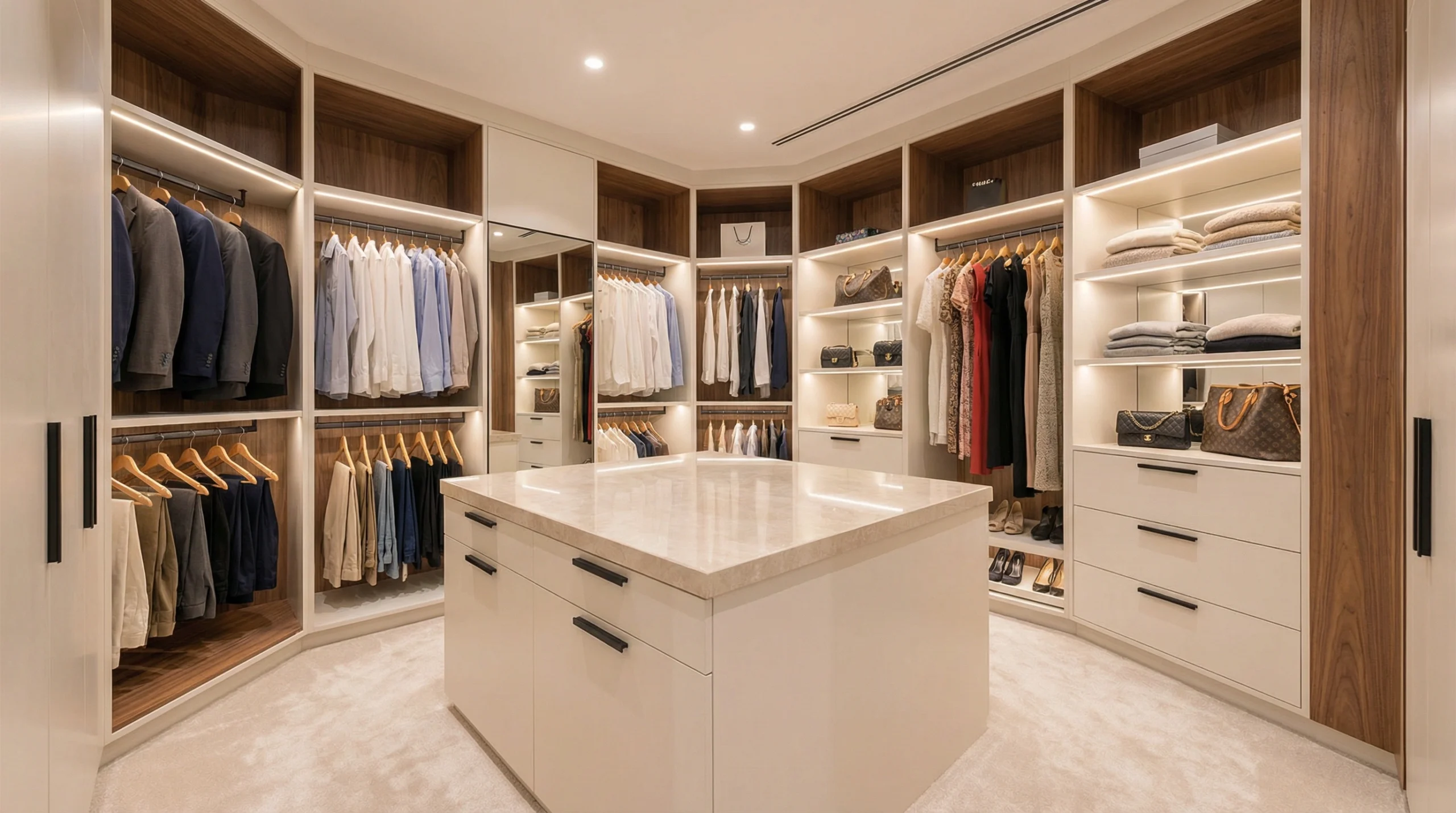 Book a free walk-in closet consultation with Karnak Carpentry in Dubai UAE