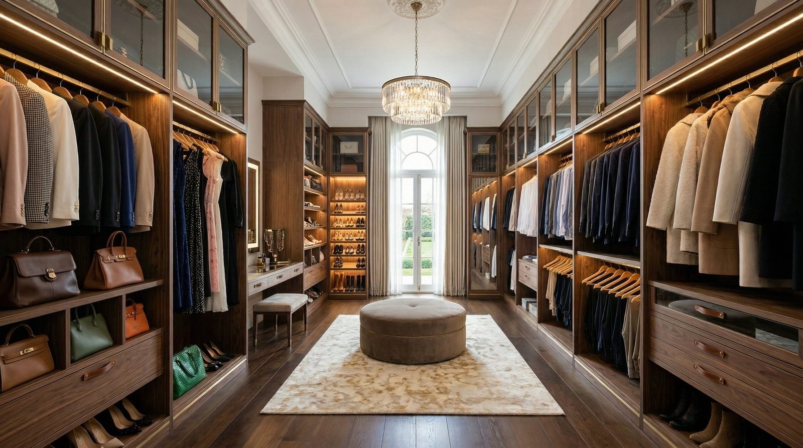 Wardrobe design needs assessment questionnaire with material swatches and project folder at Karnak Carpentry UAE client consultation