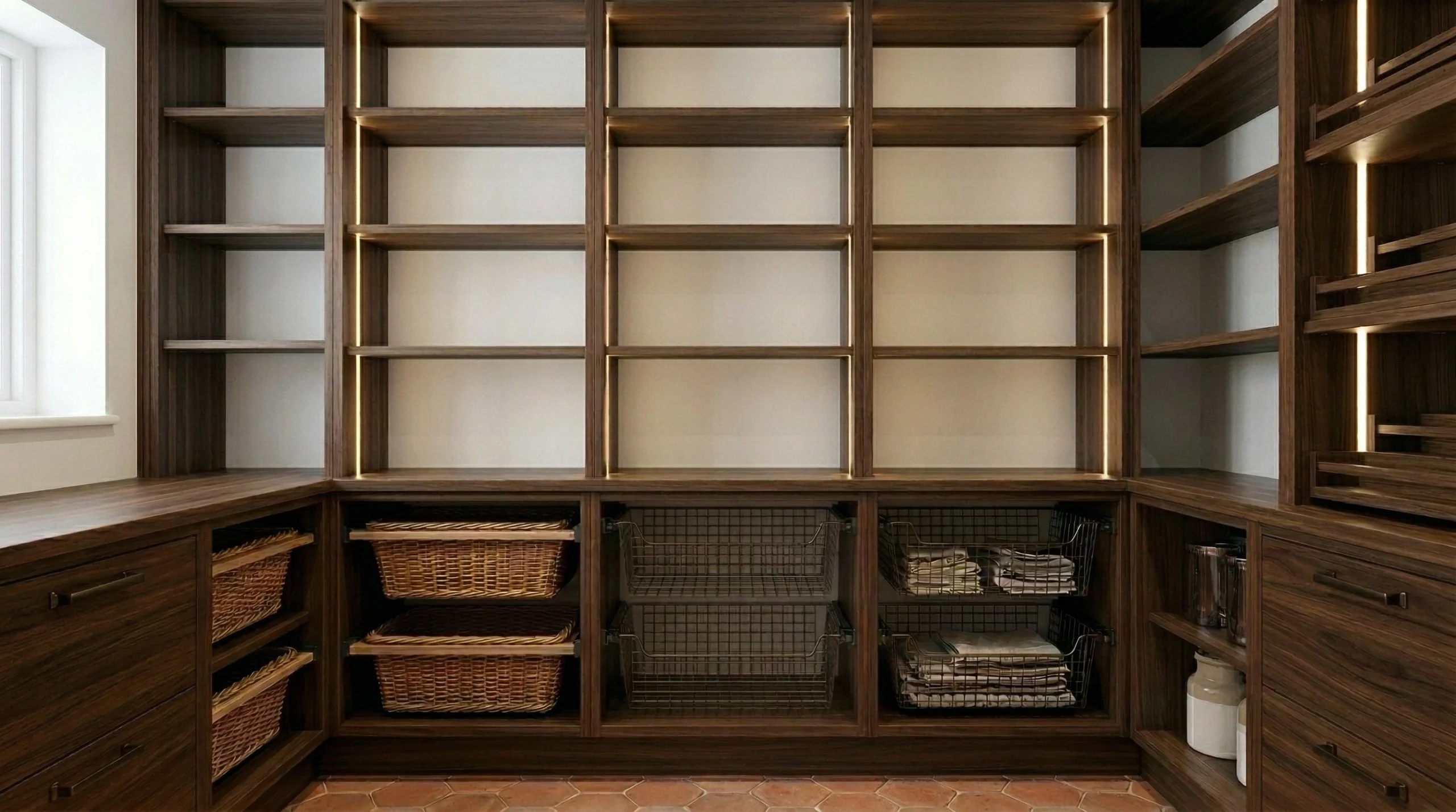 High-quality cabinet joinery detail residential carpentry UAE