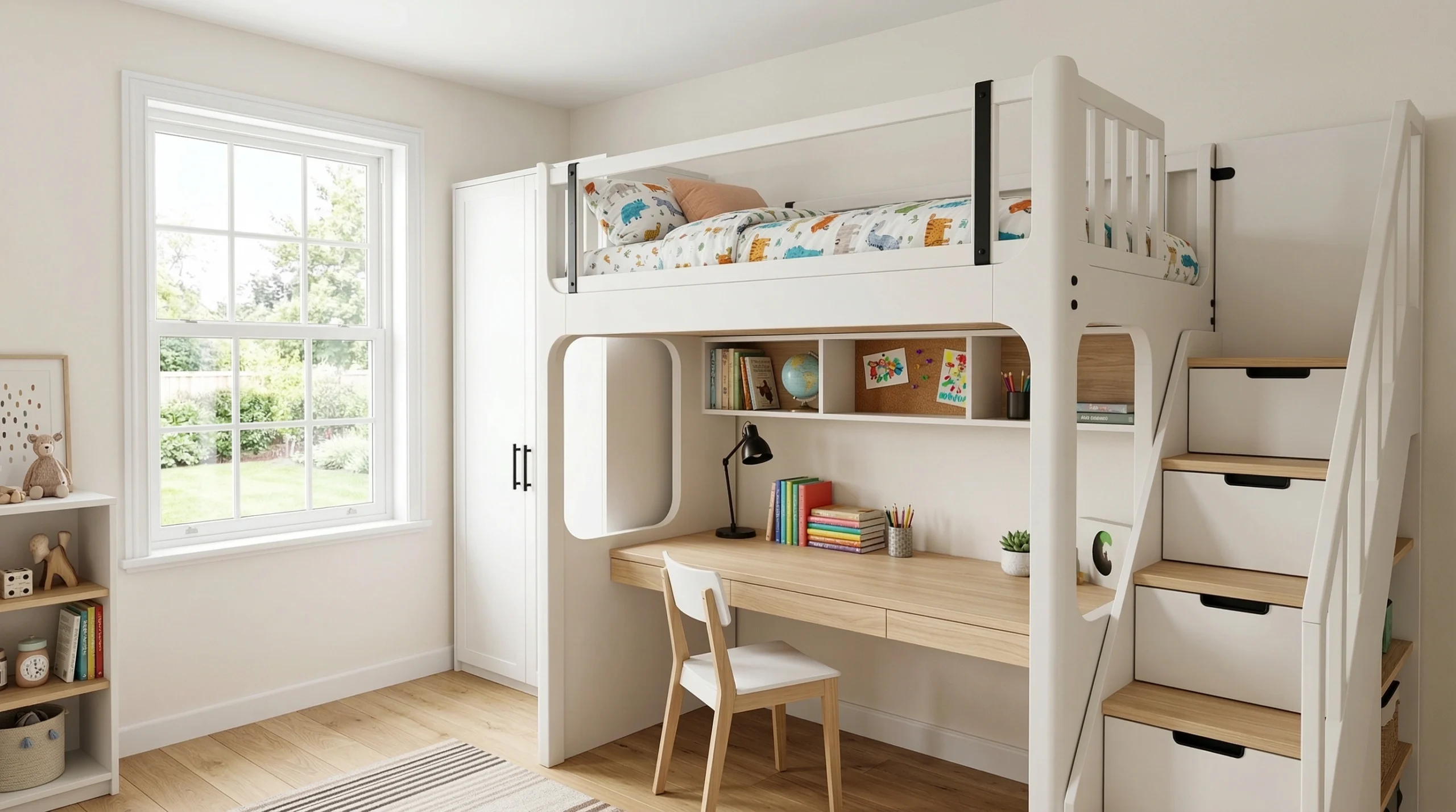 Custom children's furniture and bunk bed carpentry Dubai