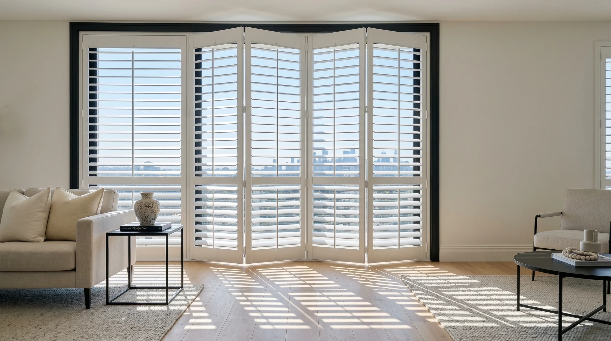Custom plantation shutters window carpentry Dubai