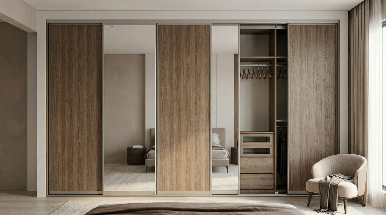 Karnak Carpentry five-year hardware and two-year finish warranty certificate for sliding wardrobe installation in Dubai UAE with embossed company seal