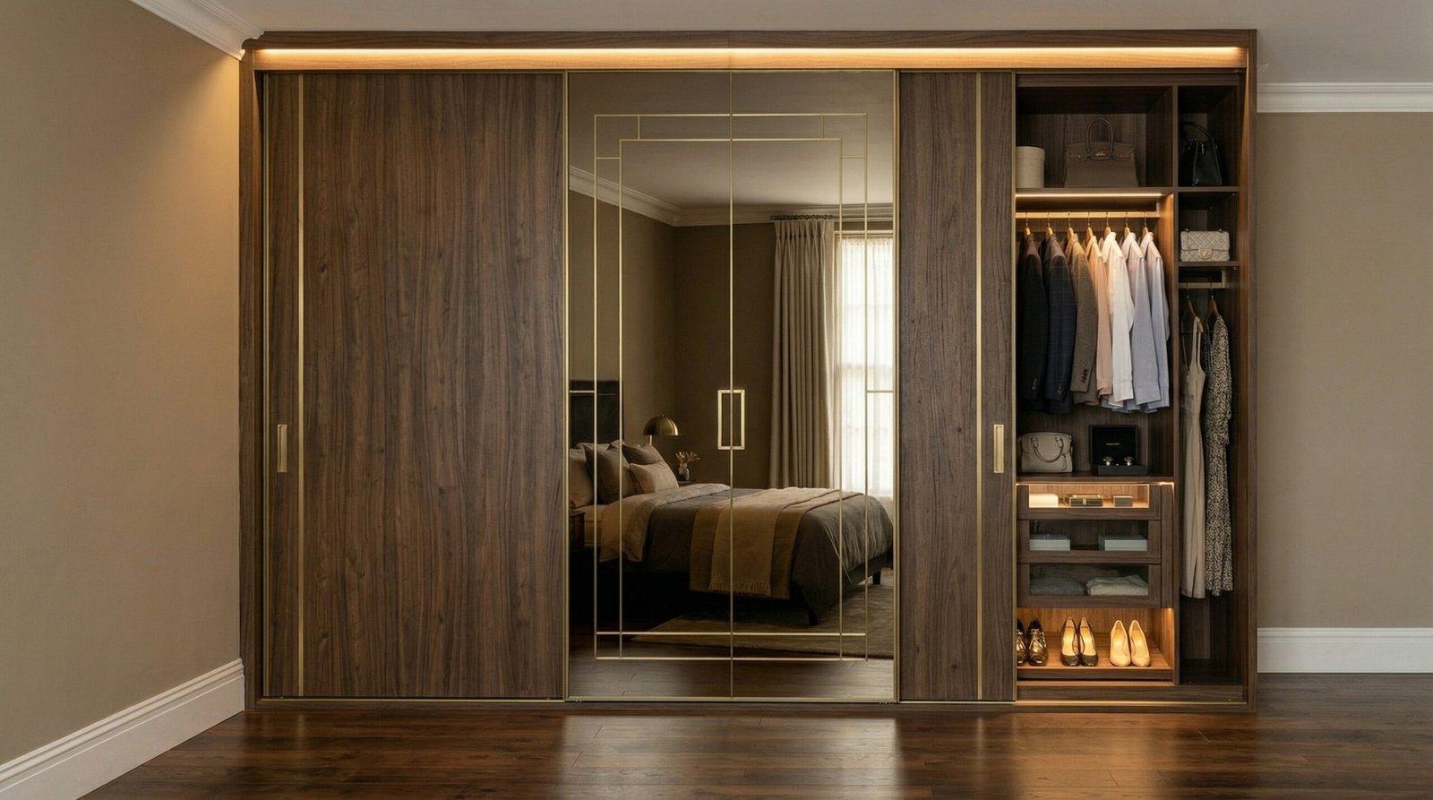 Wardrobe project management meeting with clients in Dubai home
