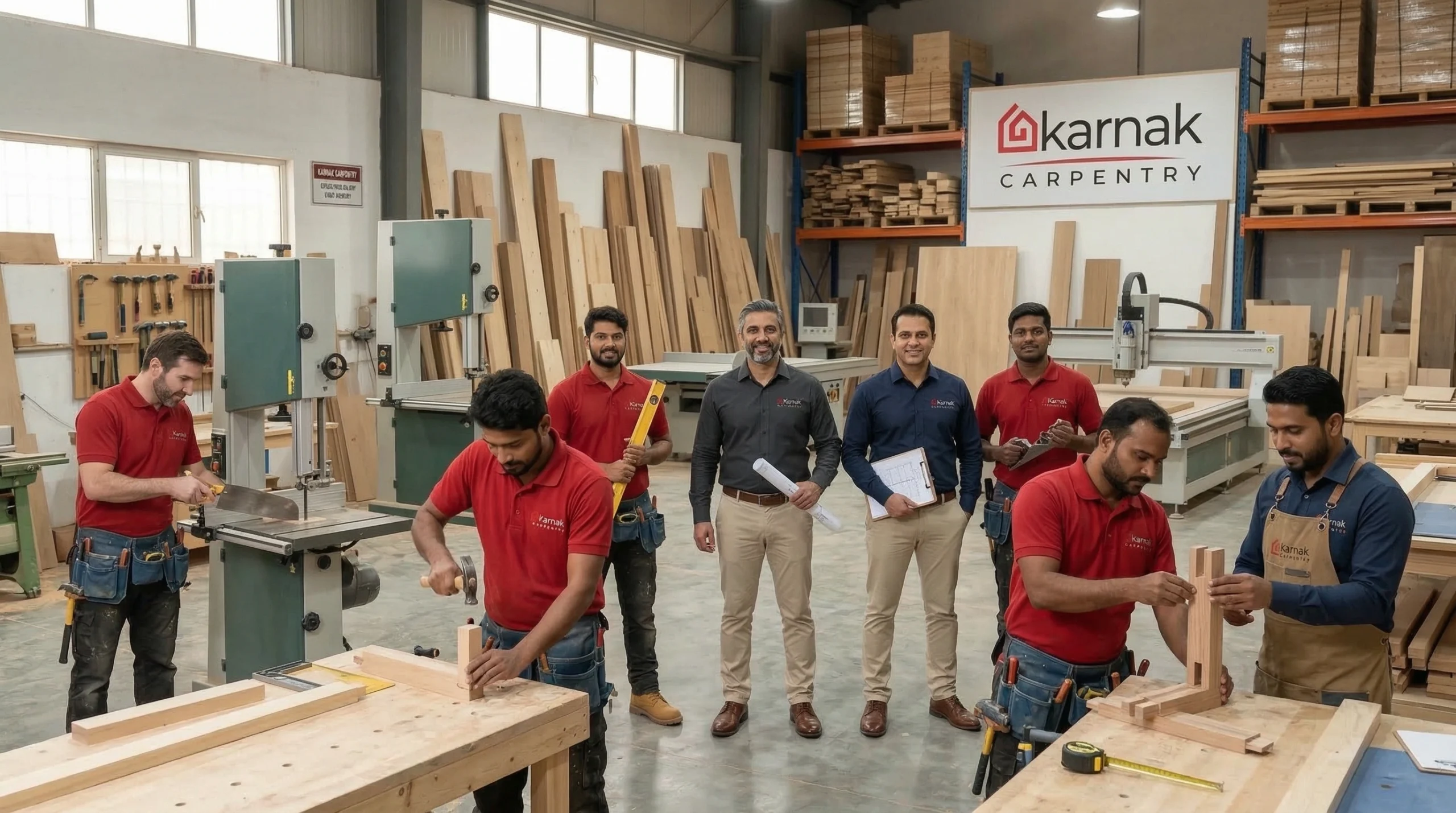Karnak Carpentry company Dubai workshop and master craftsmen