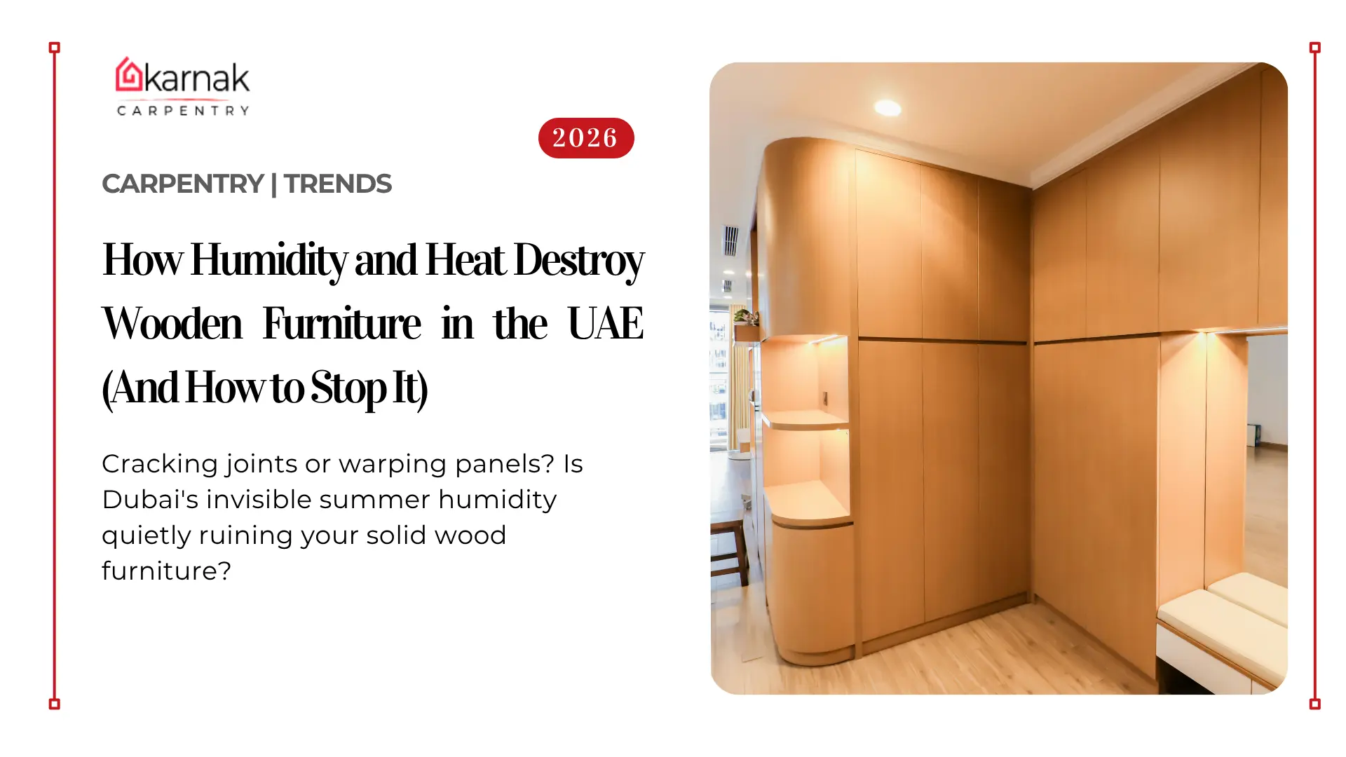 Humidity and Heat Furniture Dubai Blog