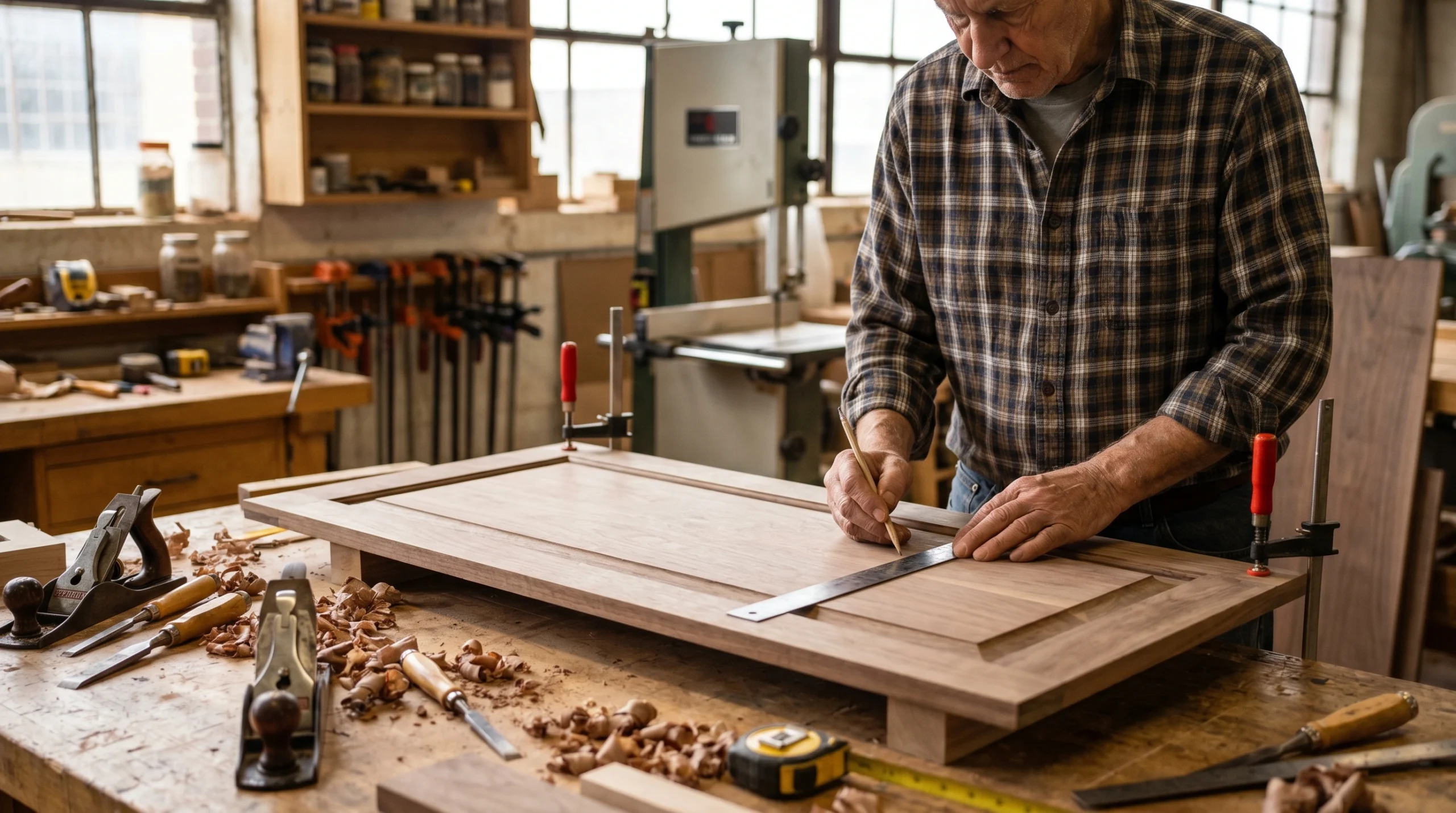 Karnak Carpentry workshop producing custom kitchen cabinets for Dubai project