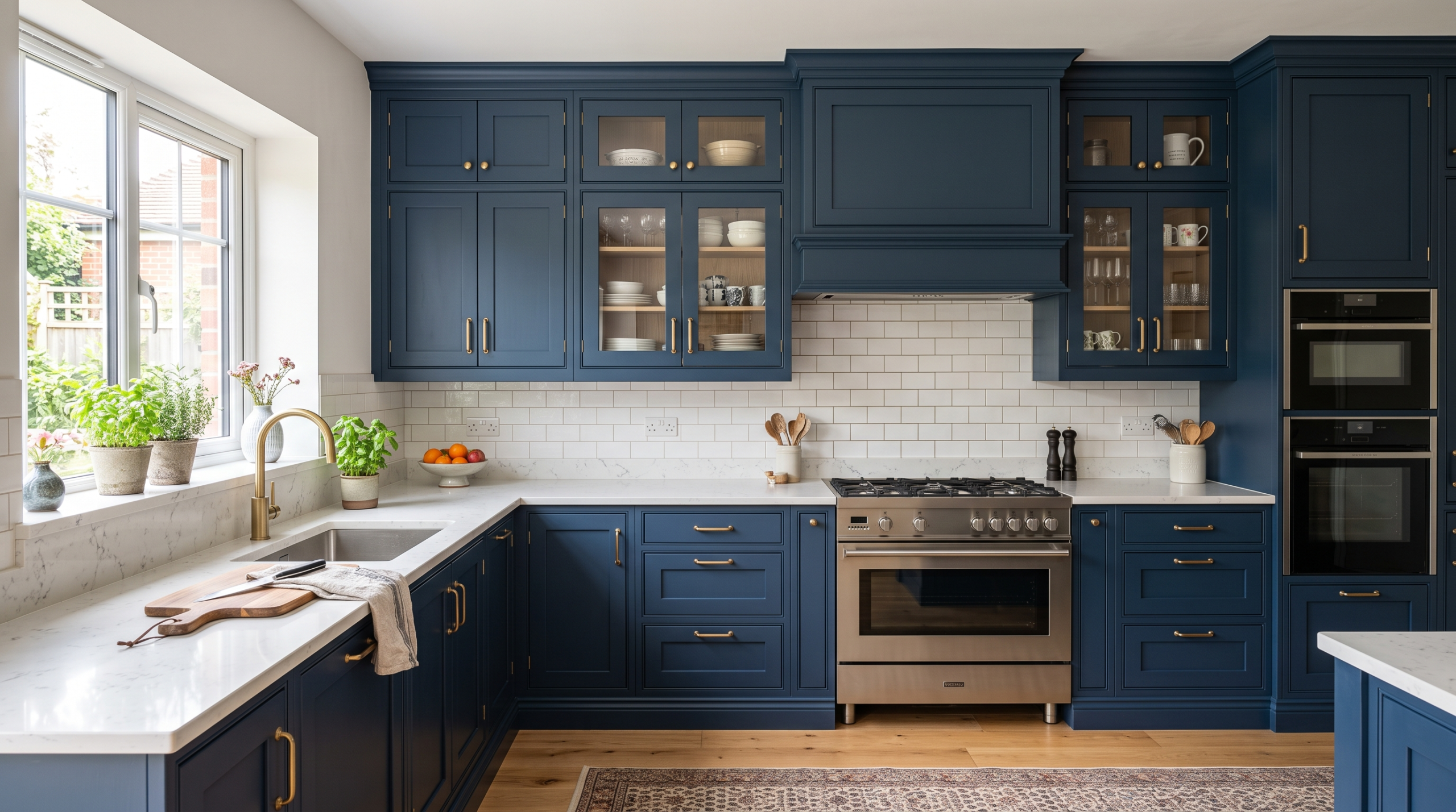 Custom kitchen cabinet replacement project in Dubai villa