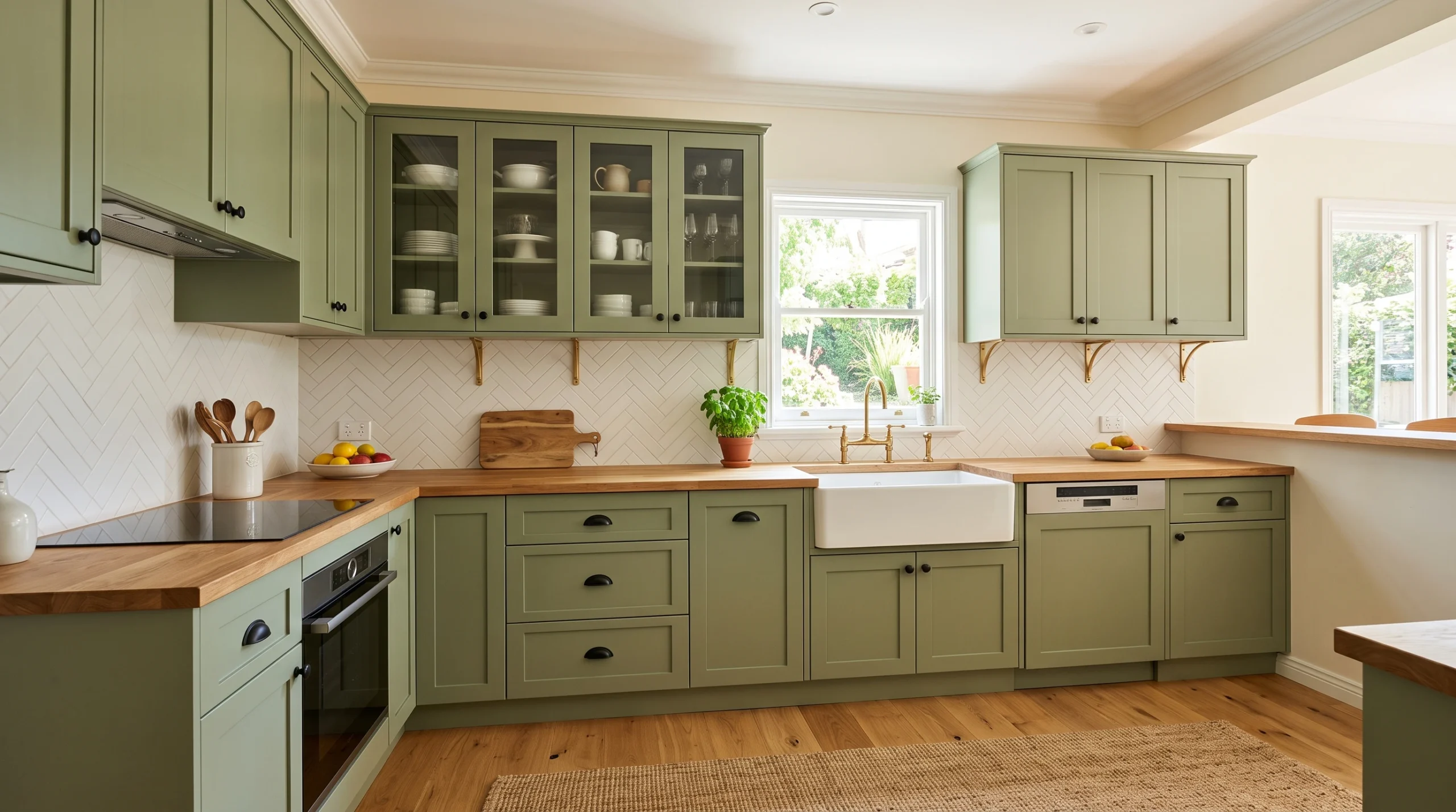 Close-up of marine plywood and moisture-resistant materials used for durable custom kitchen cabinets in the UAE.