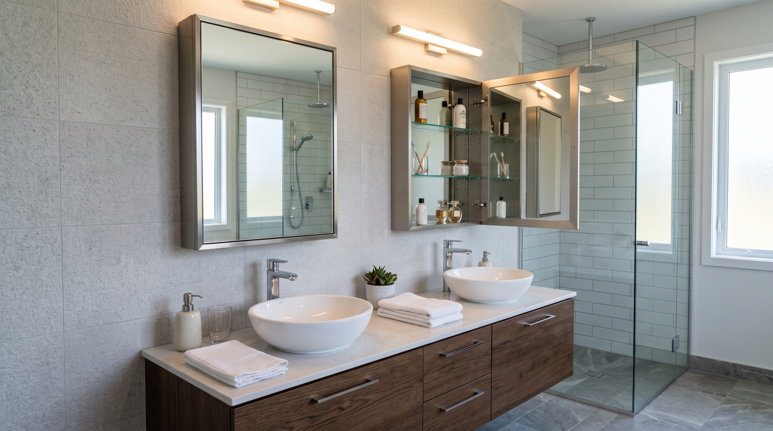 Moisture-resistant bathroom cabinets designed for UAE conditions