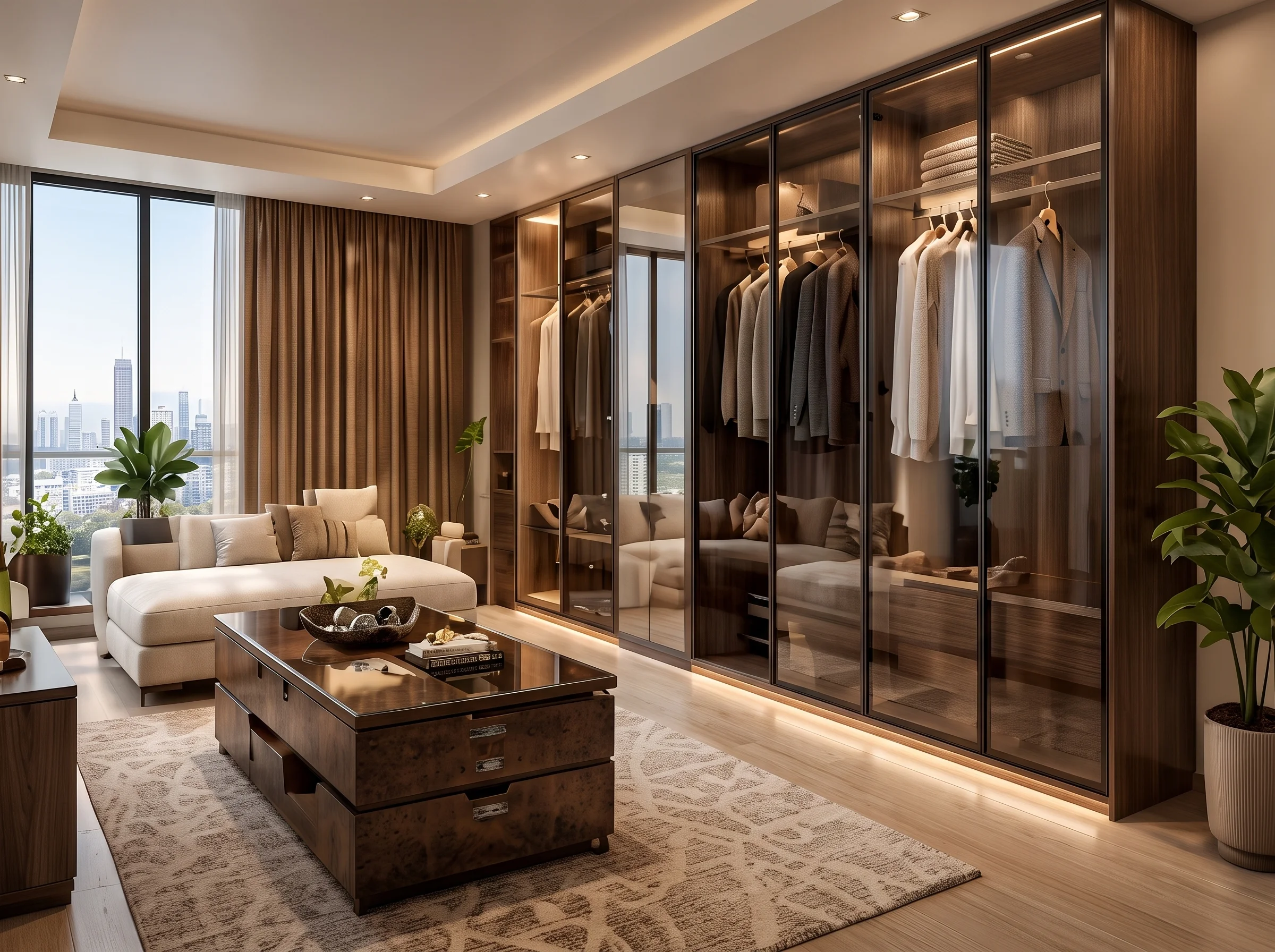 Custom wardrobe and walk-in closet in Dubai