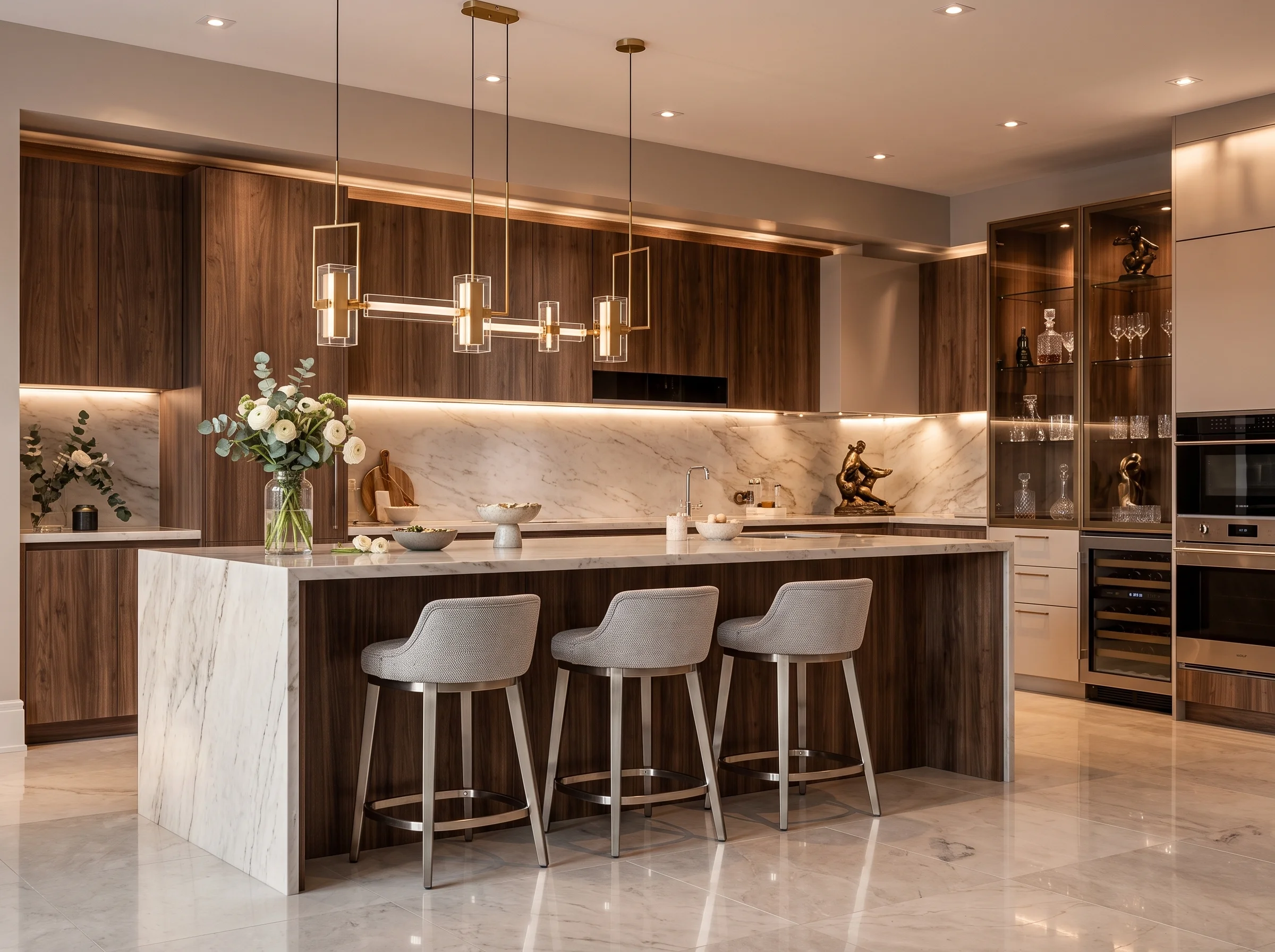 Custom kitchen cabinets and carpentry in Dubai