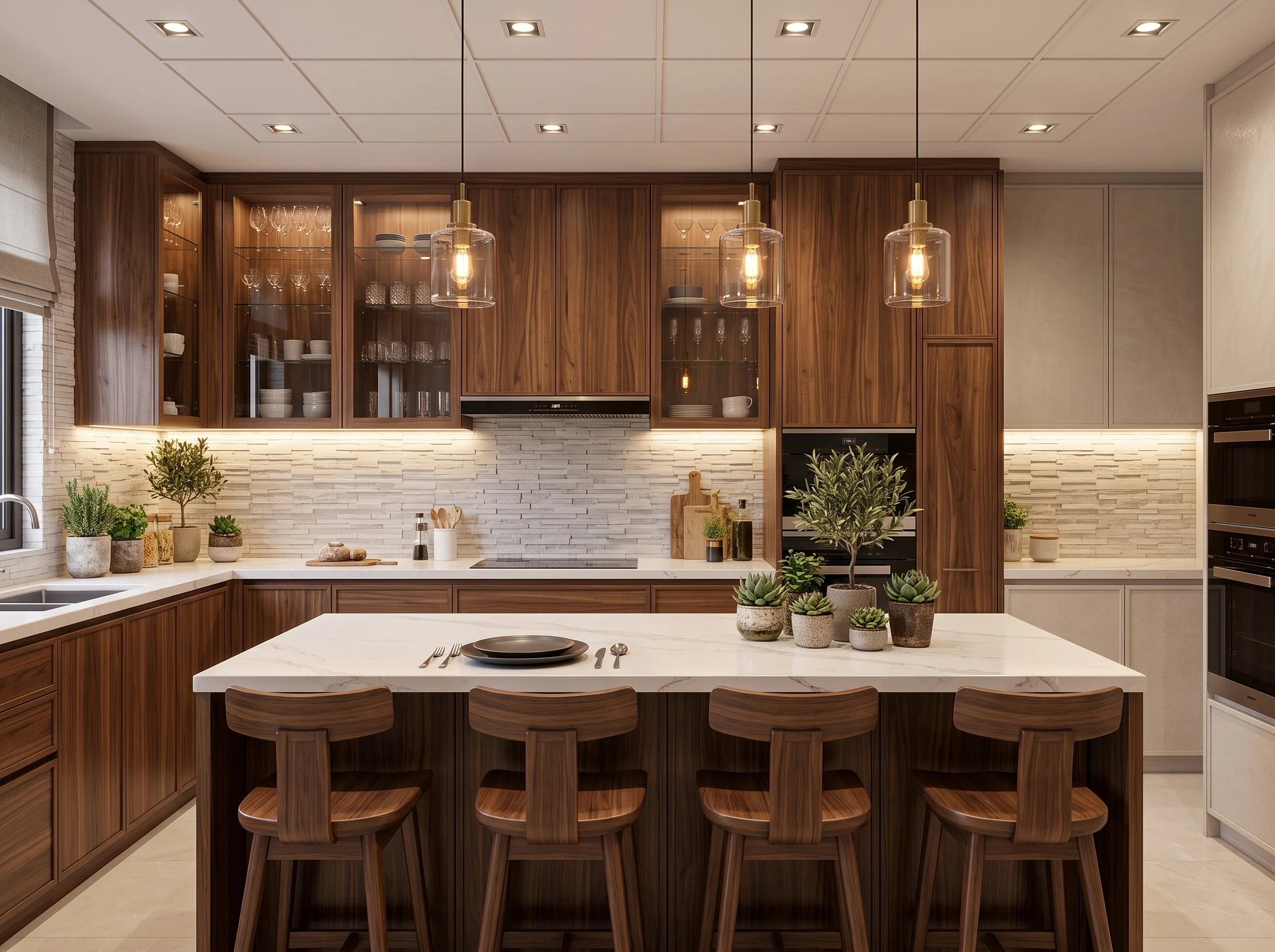 Wooden Kitchen Cabinets Dubai