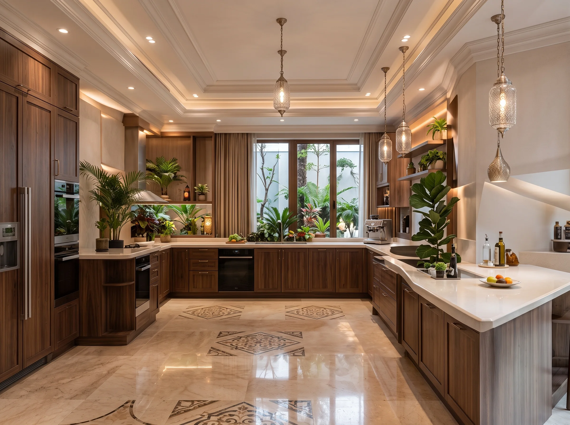 U-Shaped Kitchen Cabinets Dubai
