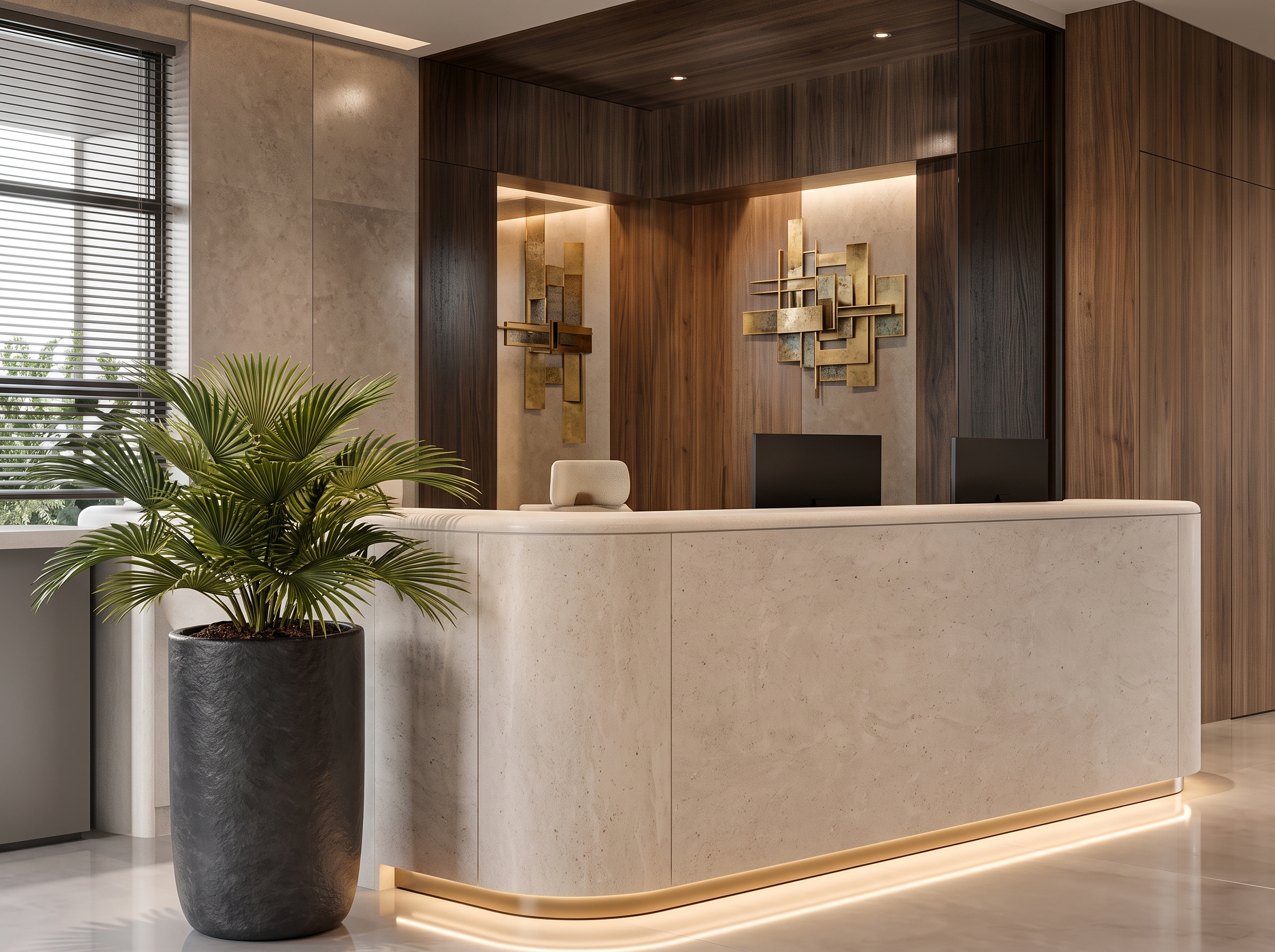 Reception Counters & Lobby Joinery