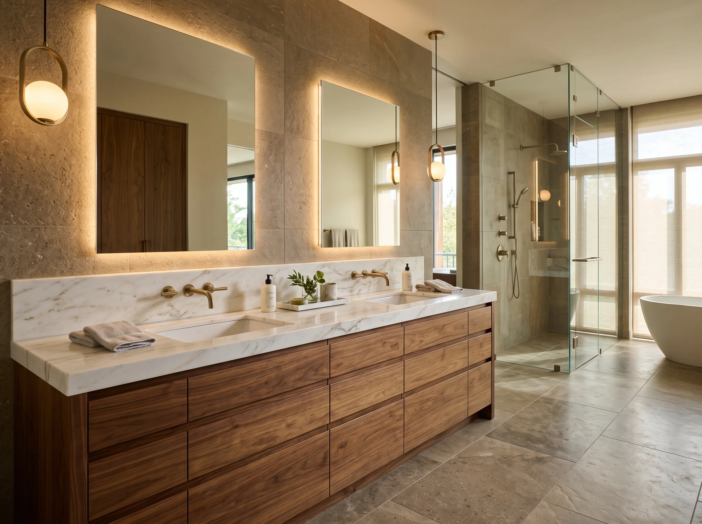 Double sink vanities Dubai