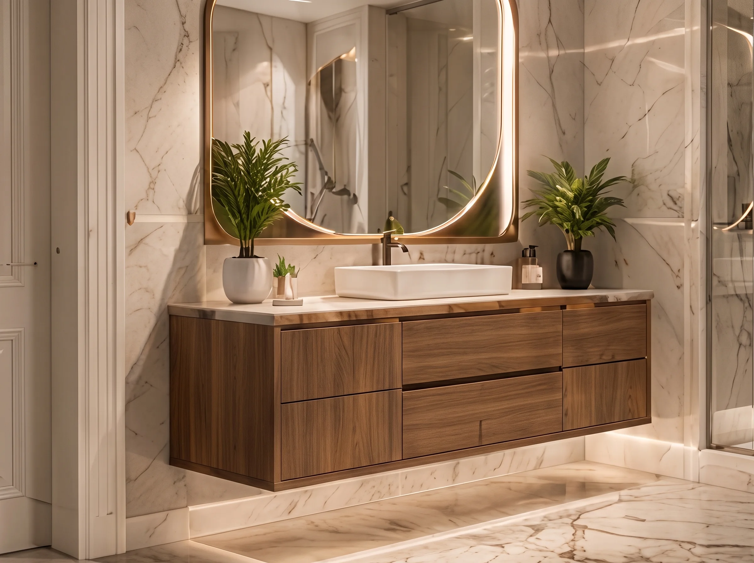 Our bathroom vanity process