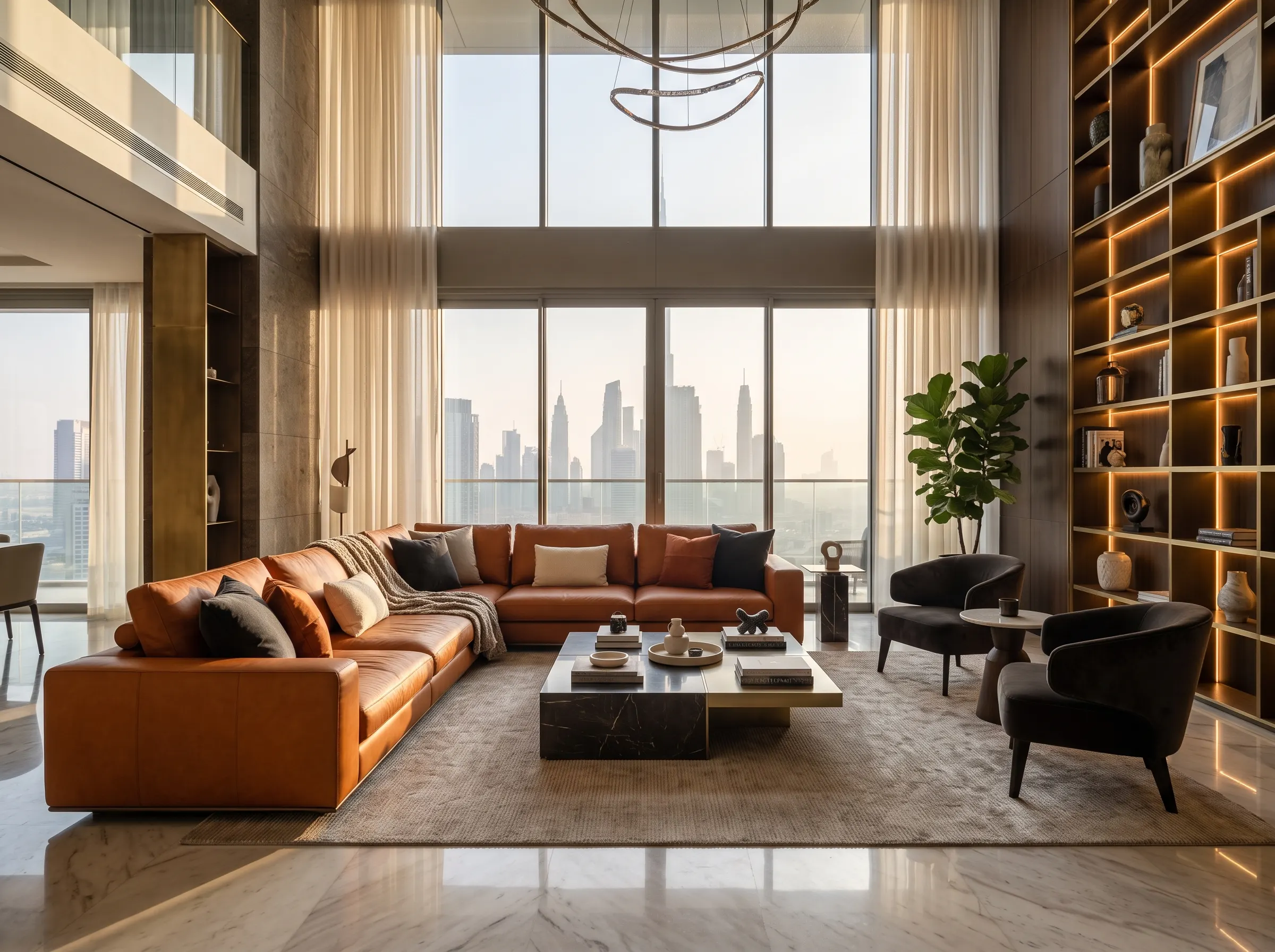 Luxury leather sofa Dubai