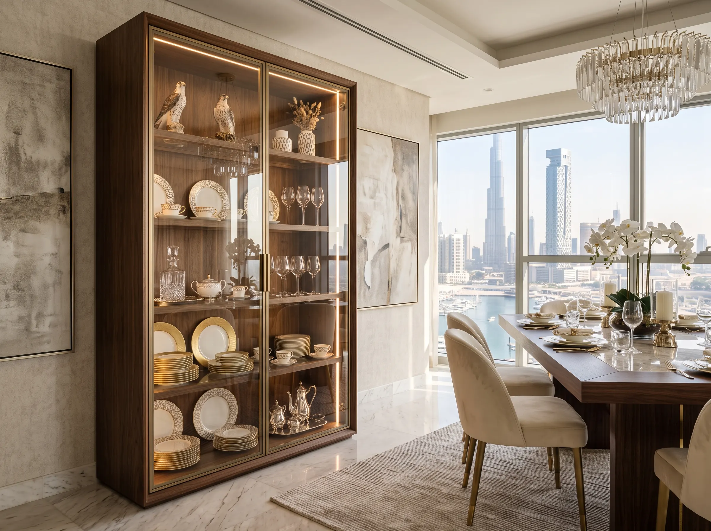 Display cabinets and crockery units Dubai