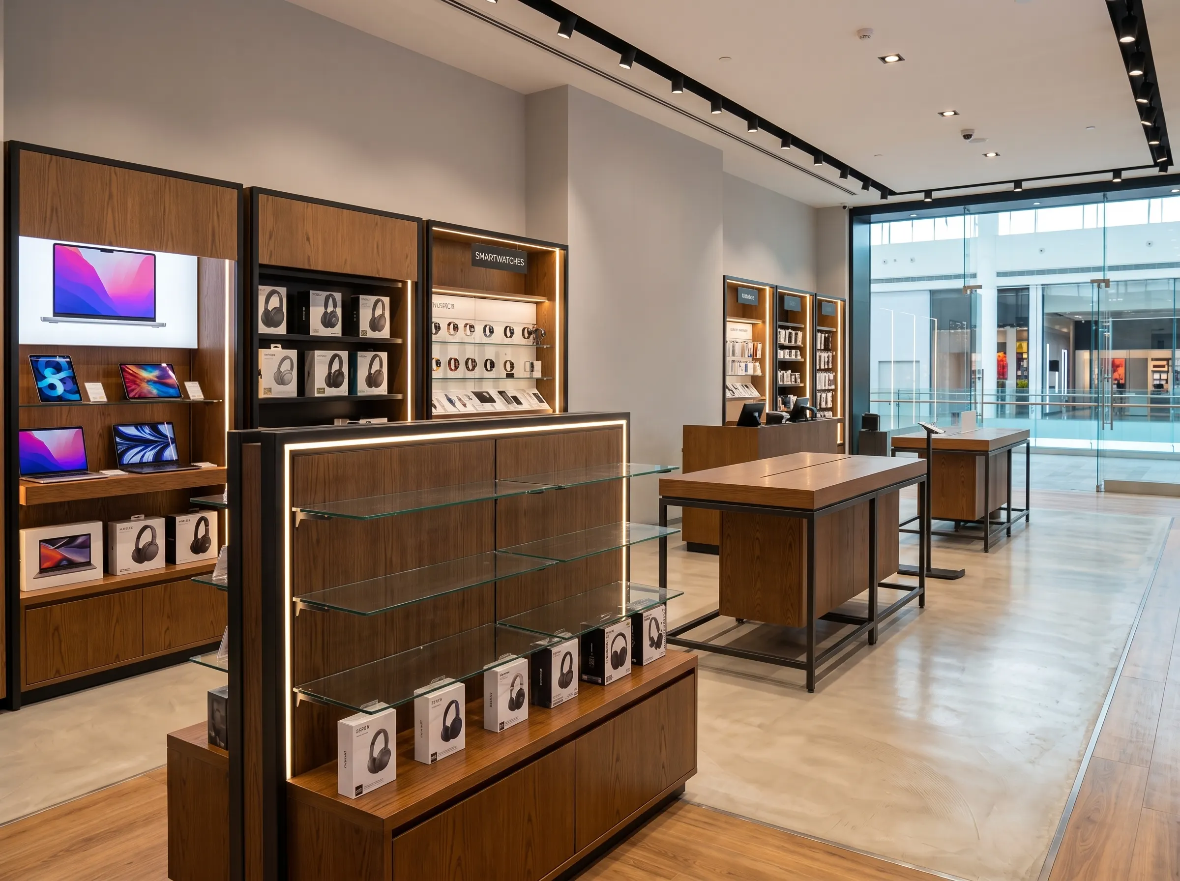 Electronics display fixtures Dubai