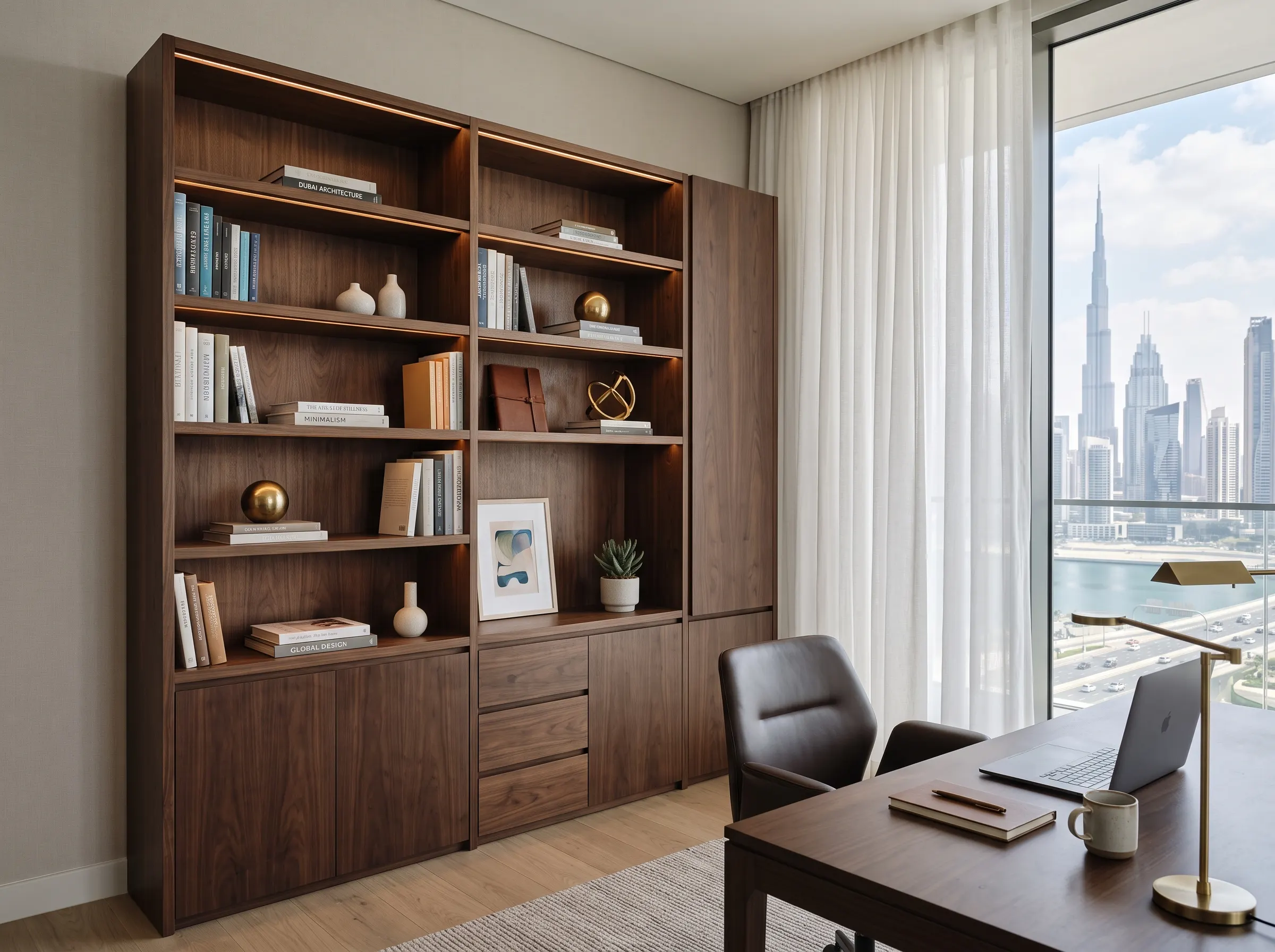 Bookshelves and storage cabinets Dubai