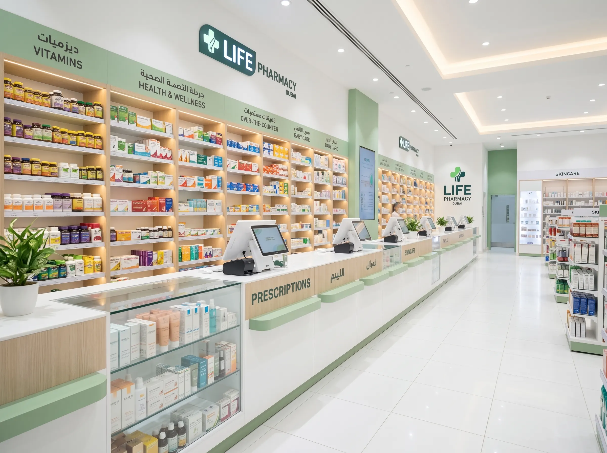 Pharmacy fit-out Dubai