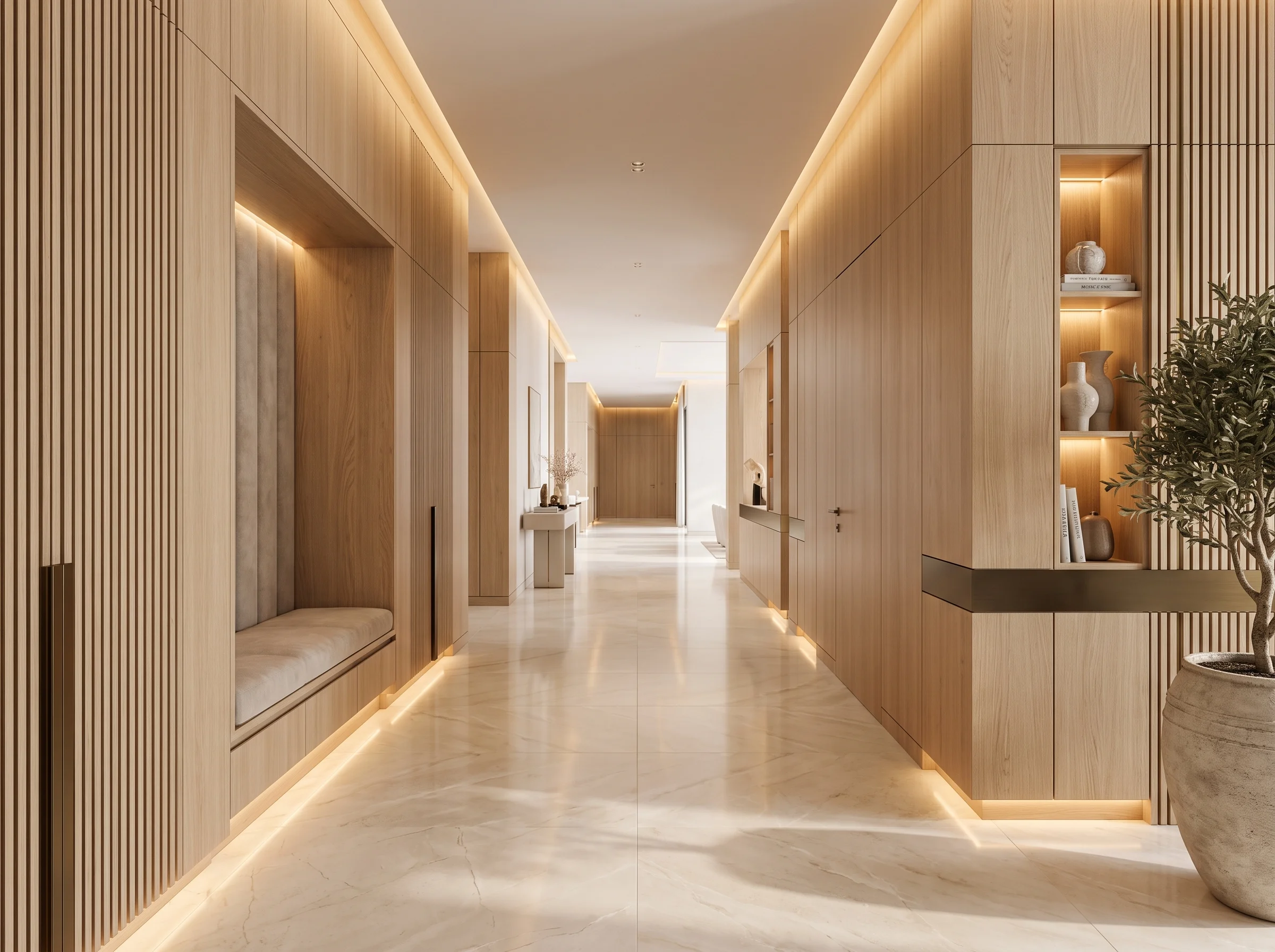 Entrance wall joinery Dubai