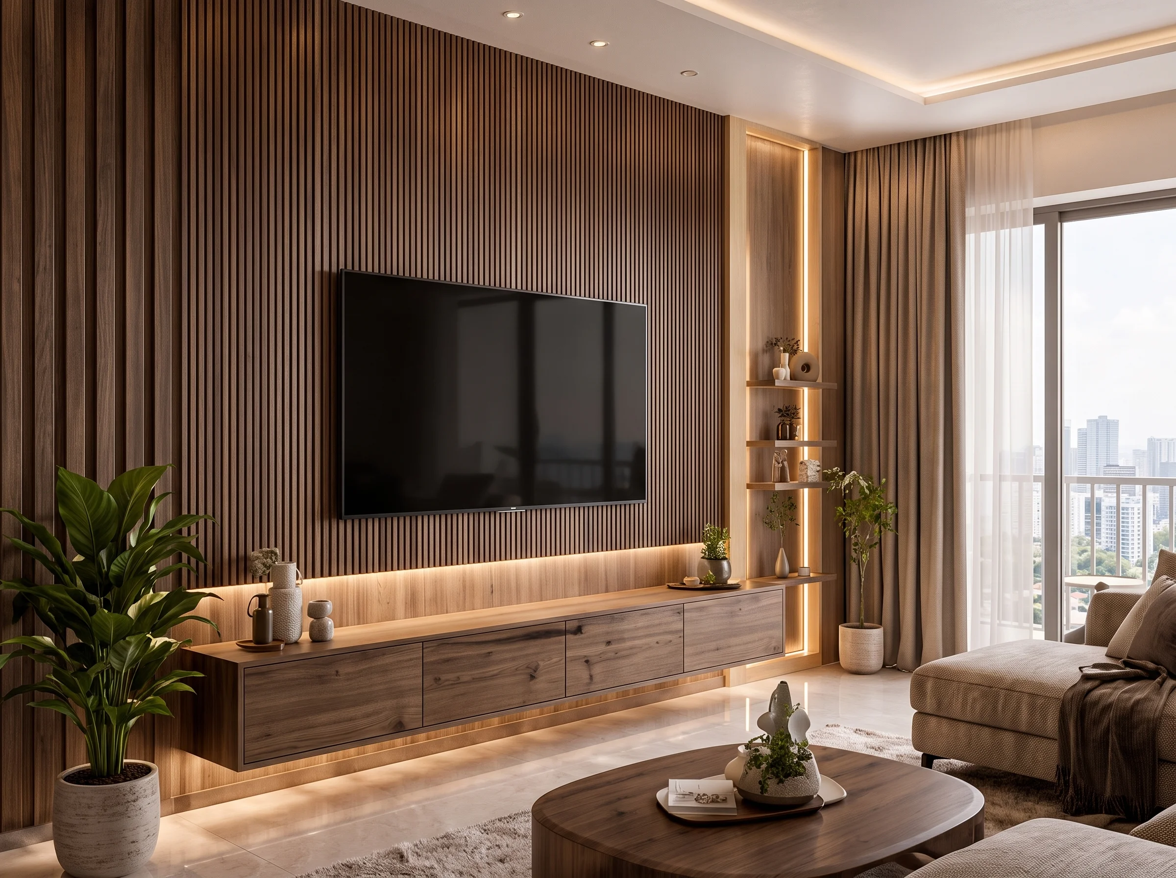 Elegant wall panelling and decorative joinery in Dubai